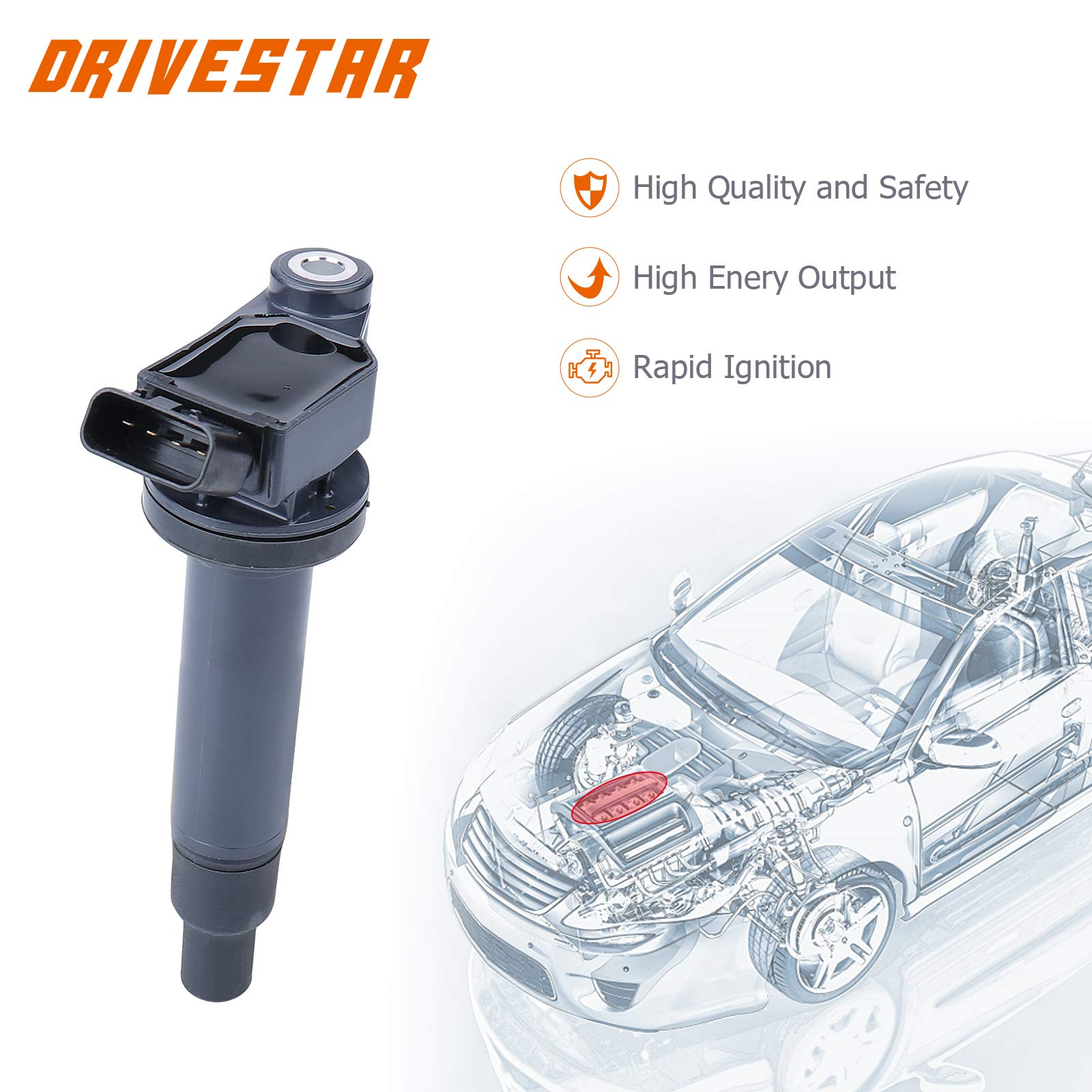 Drivestar Ignition Coil Packs 2000-2006 Camry 2001-2003 Highlander Sienna 2000-2004 Avalon 1999-2003 For Lexus Es300 2000-2005 R
