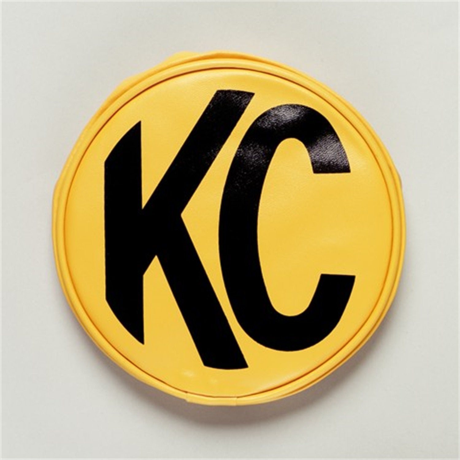 Kc Hilites 5101 6'' Round Yellow Vinyl Light Cover W/ Black Kc Logo - Set Of 2