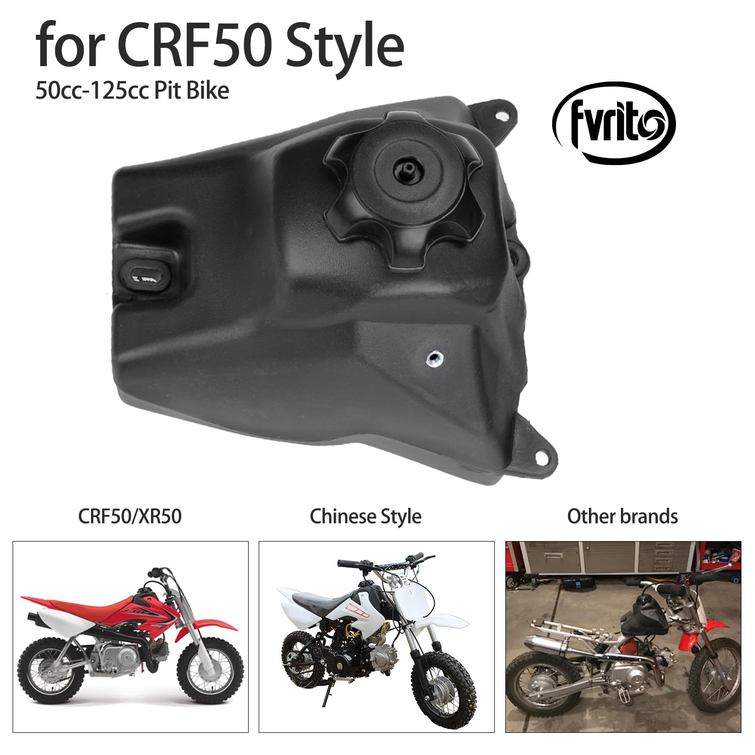 Fvrito Gas Fuel Petrol Tank Cap For Honda Crf50 Xr50 50Cc 70Cc 90Cc 110Cc 125Cc Ssr Taotao Coolster Baja Dr49 Sdg 107 Kazuma Thu