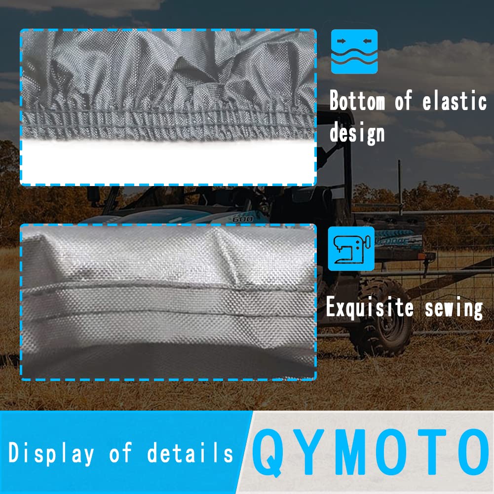 Qymoto Cfmoto Cover 2-3 Seater,Oxford Cloth Long Lasting Keep Clean Uforce 1000 Cover Fits For Cfmoto Utv Uforce Zforce 500 600 800 950 1000 Accessories 125.98'X 59.06'X 66.93'