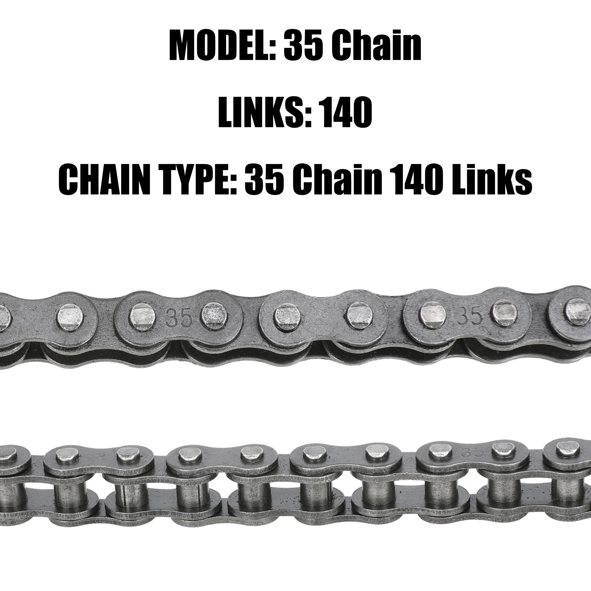 CILOYU 35 Chain 140 Links Chain Breaker Compatible with Coleman Mini Bike CT100U CC100X Baja DB30 Motovox MBX10 MBX11 Predator 7