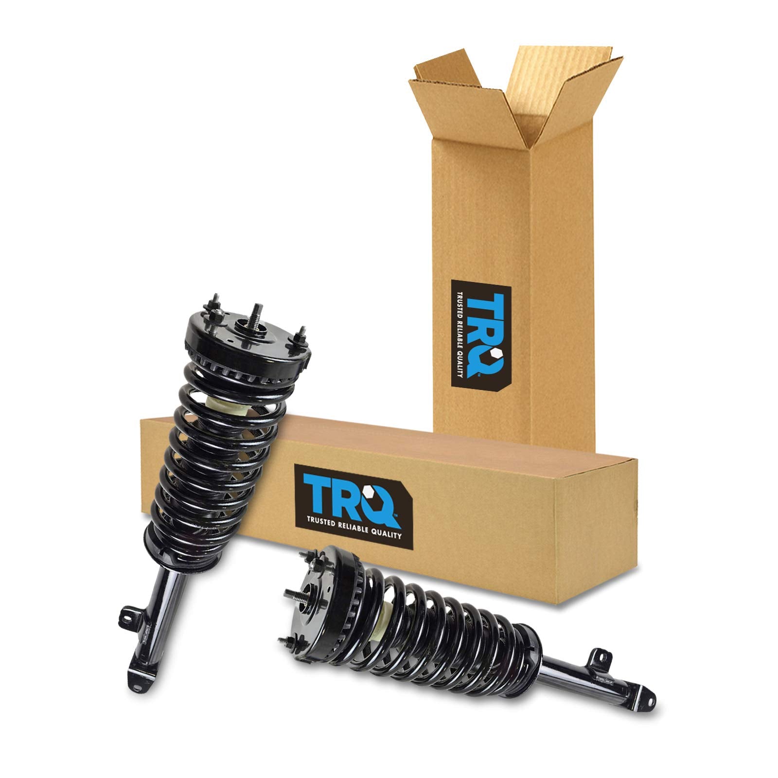 Trq Front Strut & Coil Spring Assembly Set Driver & Passenger Sides Compatible With 05-10 Chrysler 300 06-10 Dodge Charger 05-08