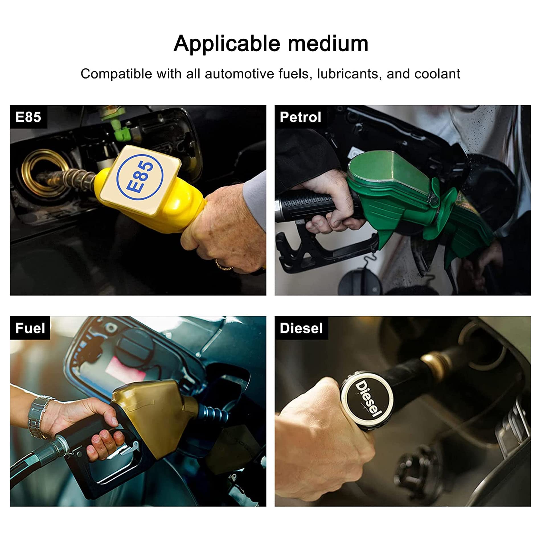 Evil Energy 8An Ptfe Fuel Line Kit,E85 Stainless Steel Braided Fuel Hose 20Ft(0.394Inch Id)