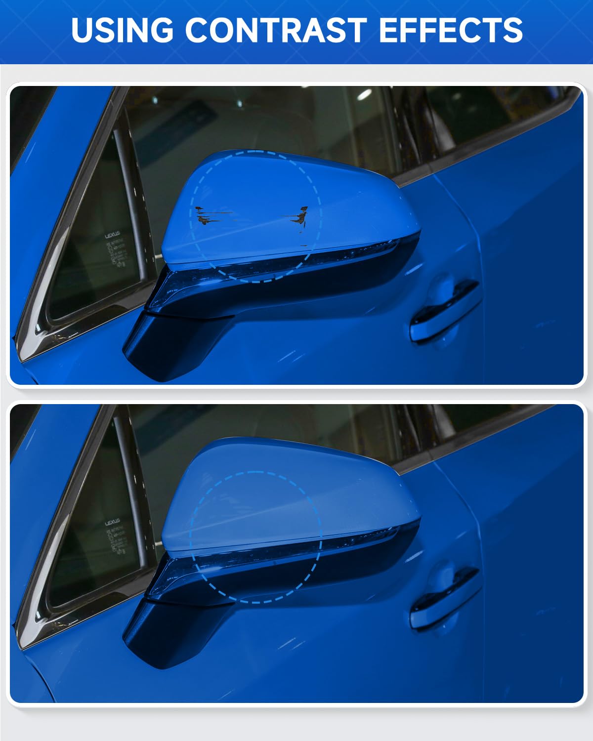 Teslaunch LX5R/W1 Moonlight Blue Pearl Touch Up Paint Compatible With Audi Exact Match Car Paint Pen Scratch Repair