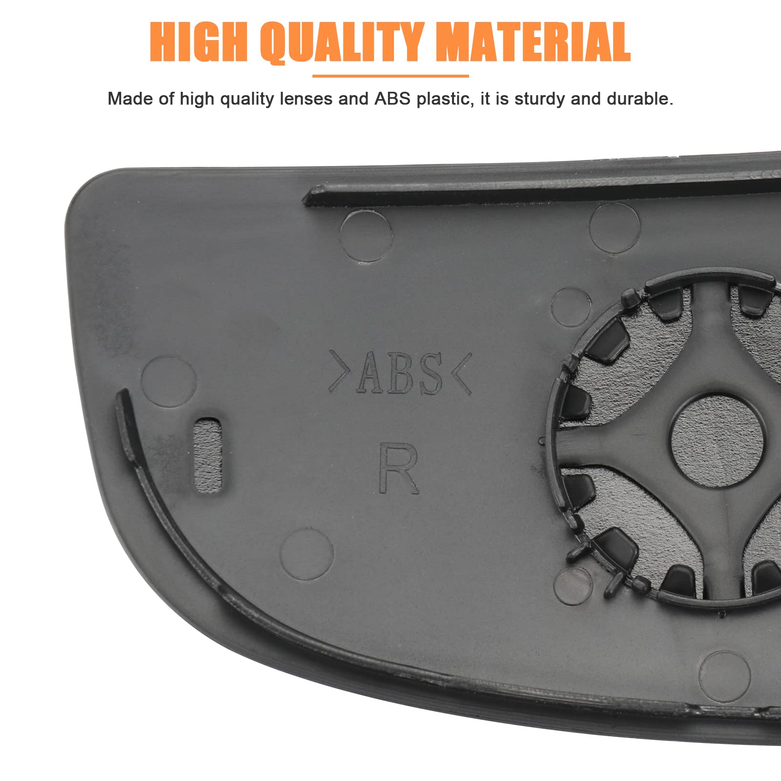 LHCDQSKCW Compatible With Ford Transit T150 T250 T350 2015 2016 2017-UP Passenger Right Side Mirror Glass, Lower Tow Mirror with