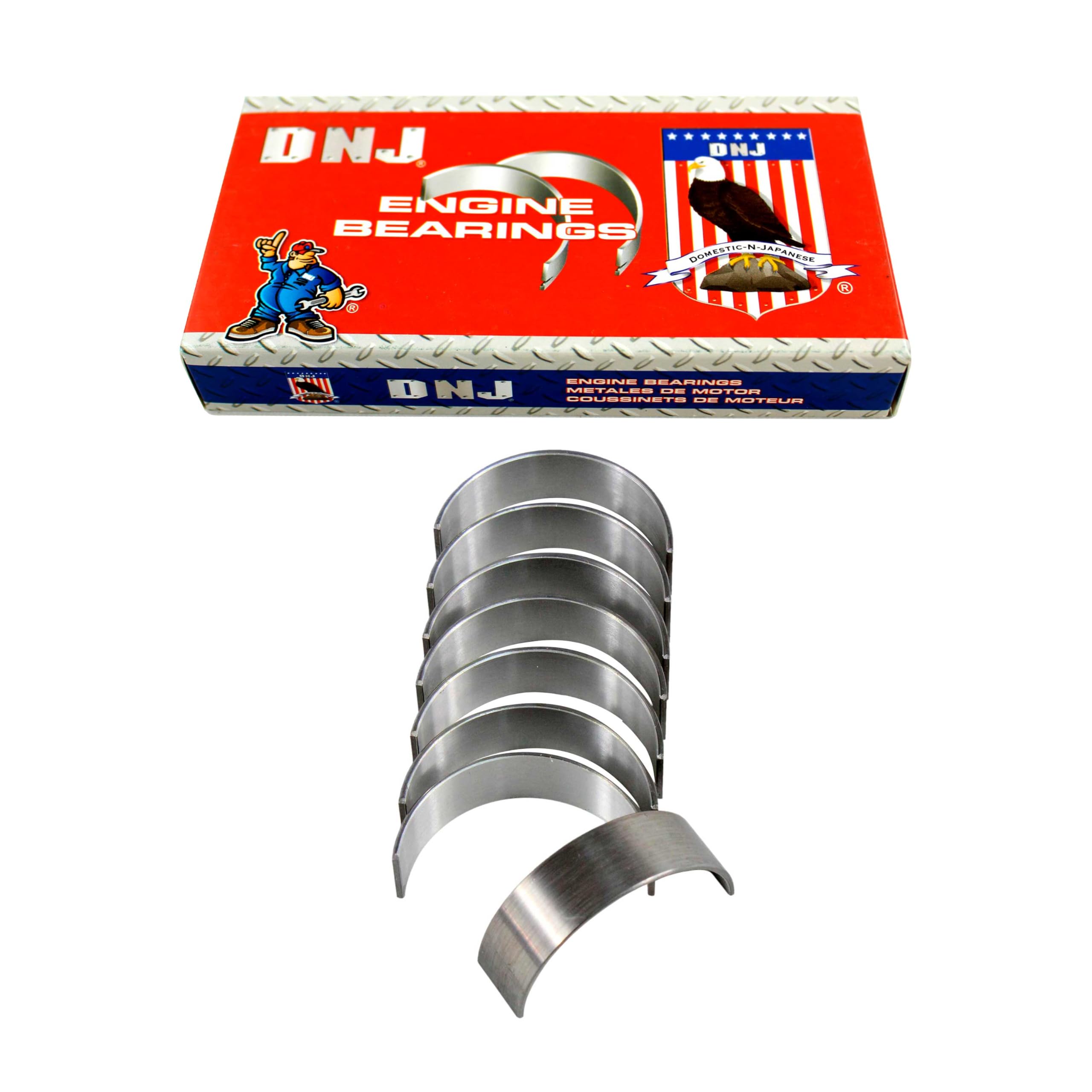 Dnj Rb484 Rod Bearings 2006-2015 For/Ford, Lincoln, Mazda, Mercury / 3, 5, 6, Cx-7, Escape, Fusion, Mariner, Milan, Mkz, Transit