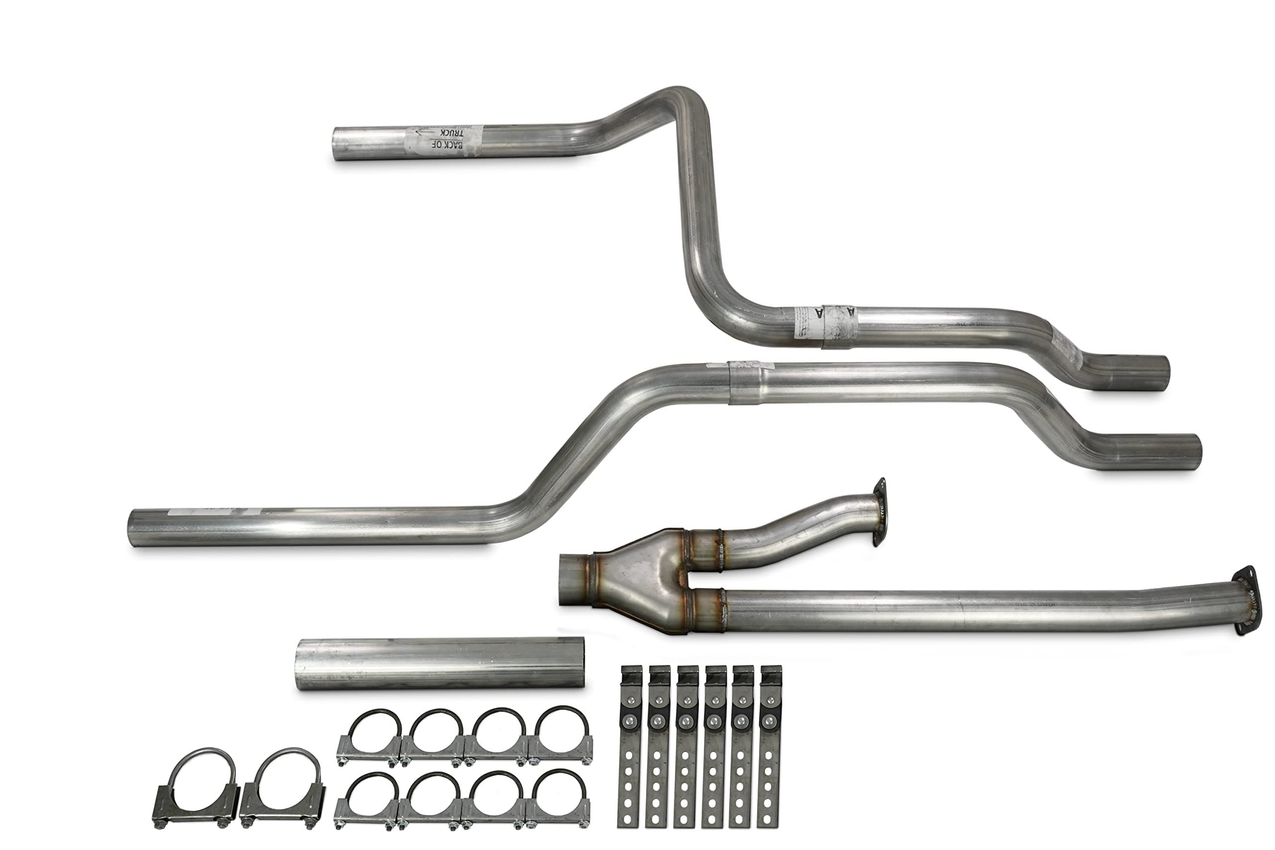 Truck Exhaust Kits 2.5' Dual Exhaust Kit With No Muffler With Rear Exit Fits Tundra 09-21
