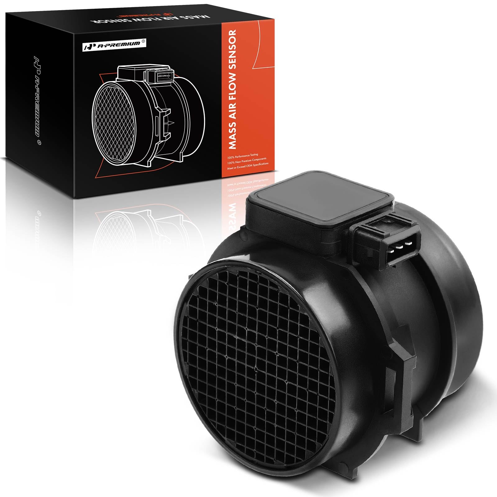 A-Premium Mass Air Flow Sensor Meter [3-Pins] Compatible with BMW 323i/328i/528i 1999-2000, 325i/325Ci/525i 2001-2003, 2.5L 2.8L
