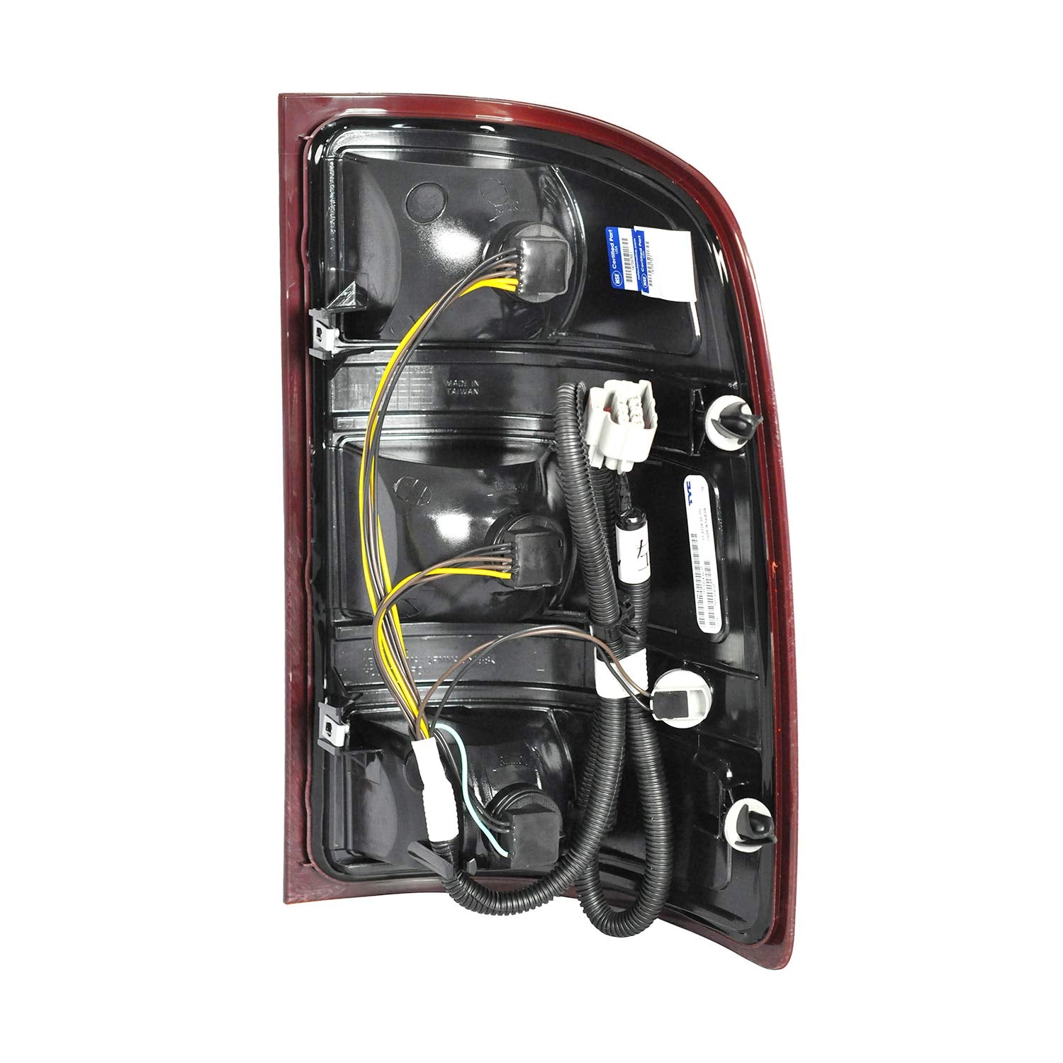 Dependable Direct Passenger Side (RH) Tail Light Assembly For 2007-2013 GMC Sierra 1500 (SL, SLE, SLT, WT) - 2007-2010 GMC Sierra 2500 HD - GM2801208 - Includes Bulb