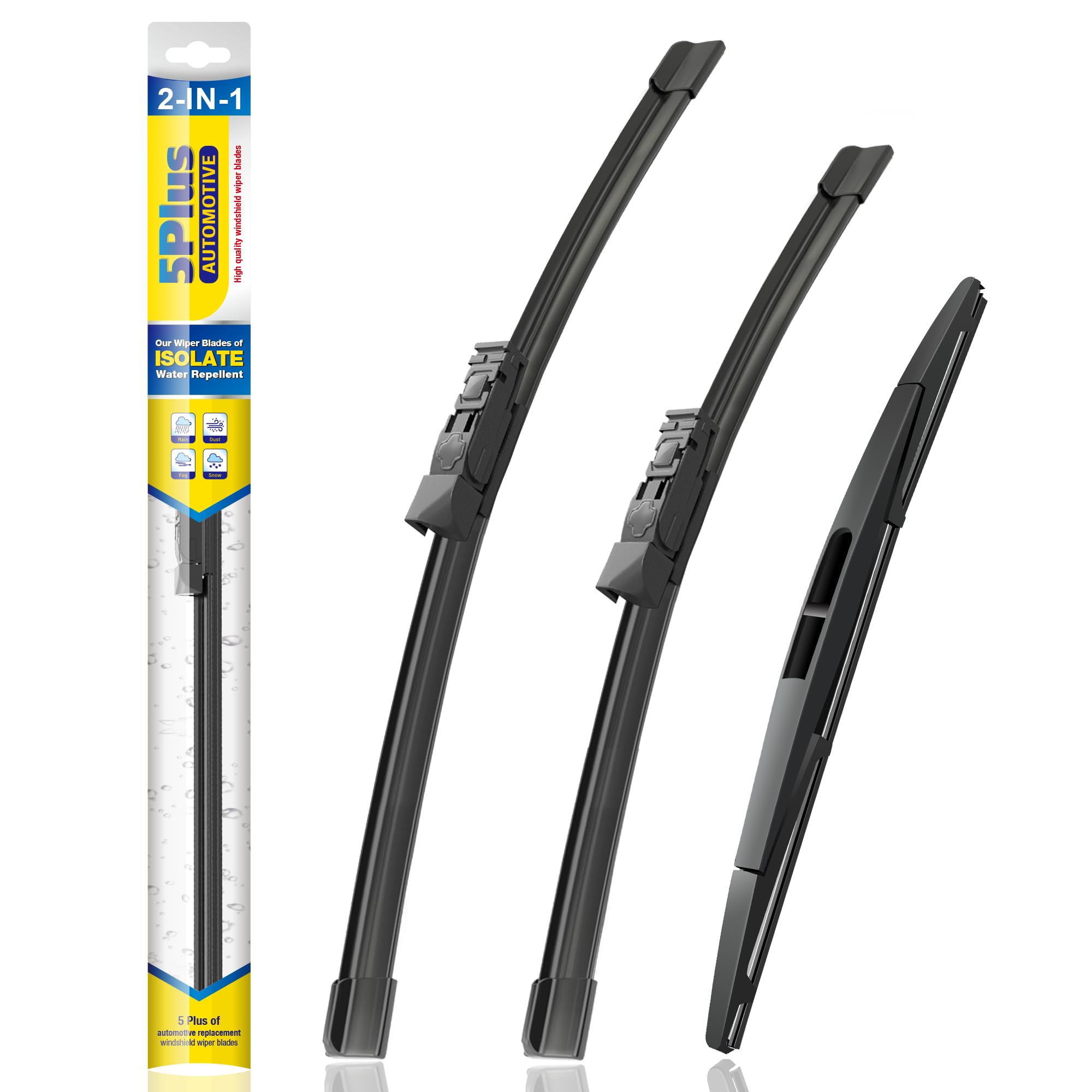 5 Plus Silicone Windshield Wiper Blades Replacement For 2024 2023 2022 2021 2020 Subaru Outback Wiper Blades(Set Of 3),Automotiv