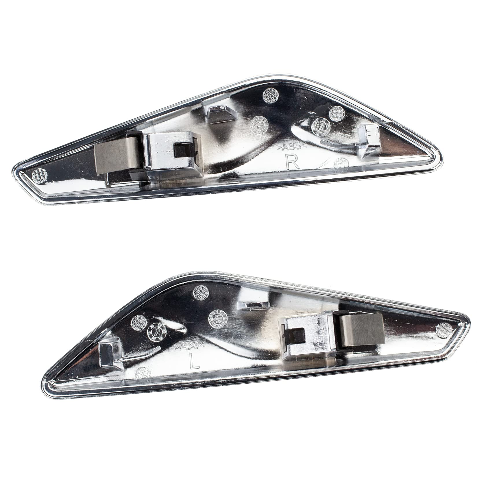 Rlb-Hilon 1 Pair Front Fender Chrome Finisher Compatible With Bmw X3 F25 X4 F26 2013 To 2017 Year Replaces# 51117338569 51117338