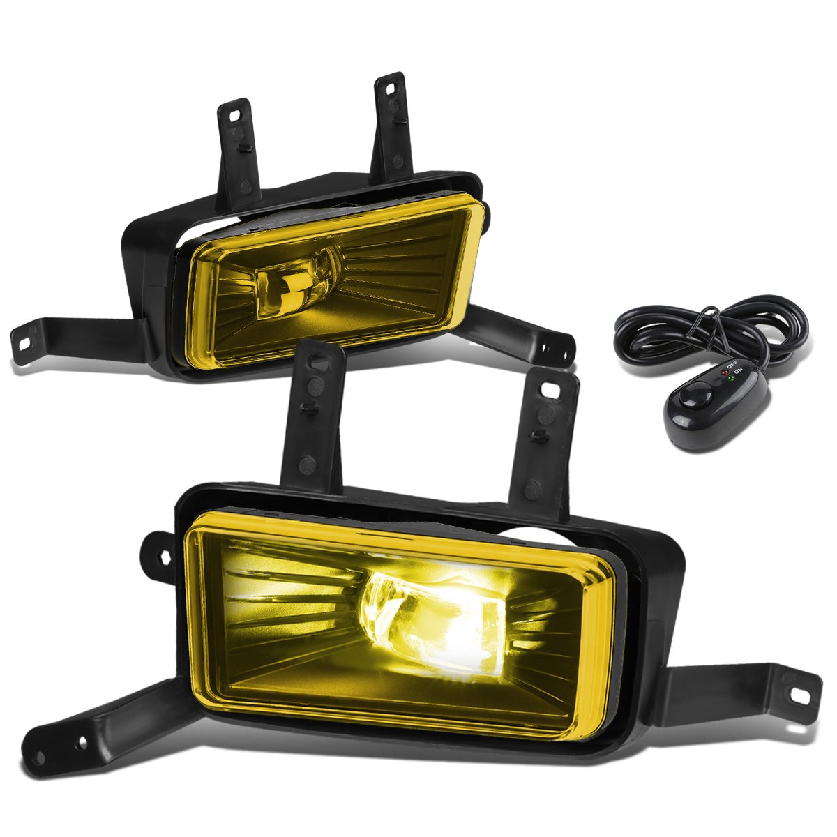 Dna Motoring Fl-Ztl-265-Am Led Fog Light With Switch Driver & Passenger Side [Compatible With 15-20 Tahoe / 15-20 Suburban / 16-19 Suburban 3500]