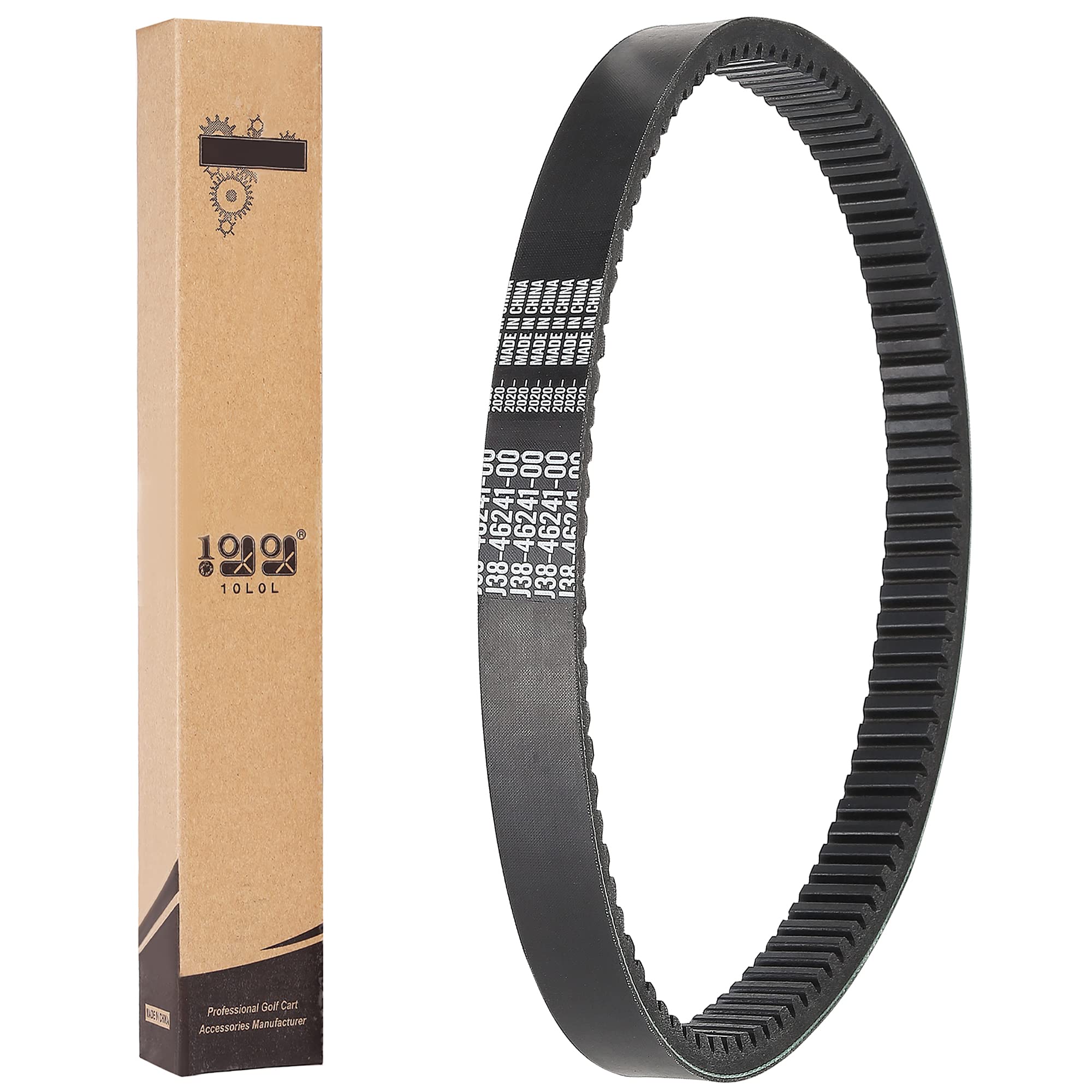 10L0L Clutch Drive Belt For Yamaha G2 G5 G8 G9 G11 G14 G16 G19 G20 G21 G22 G29/Drive 4 Cycle Gas Golf Cart, Oem J38-46241-00, J55-G6241-00-00