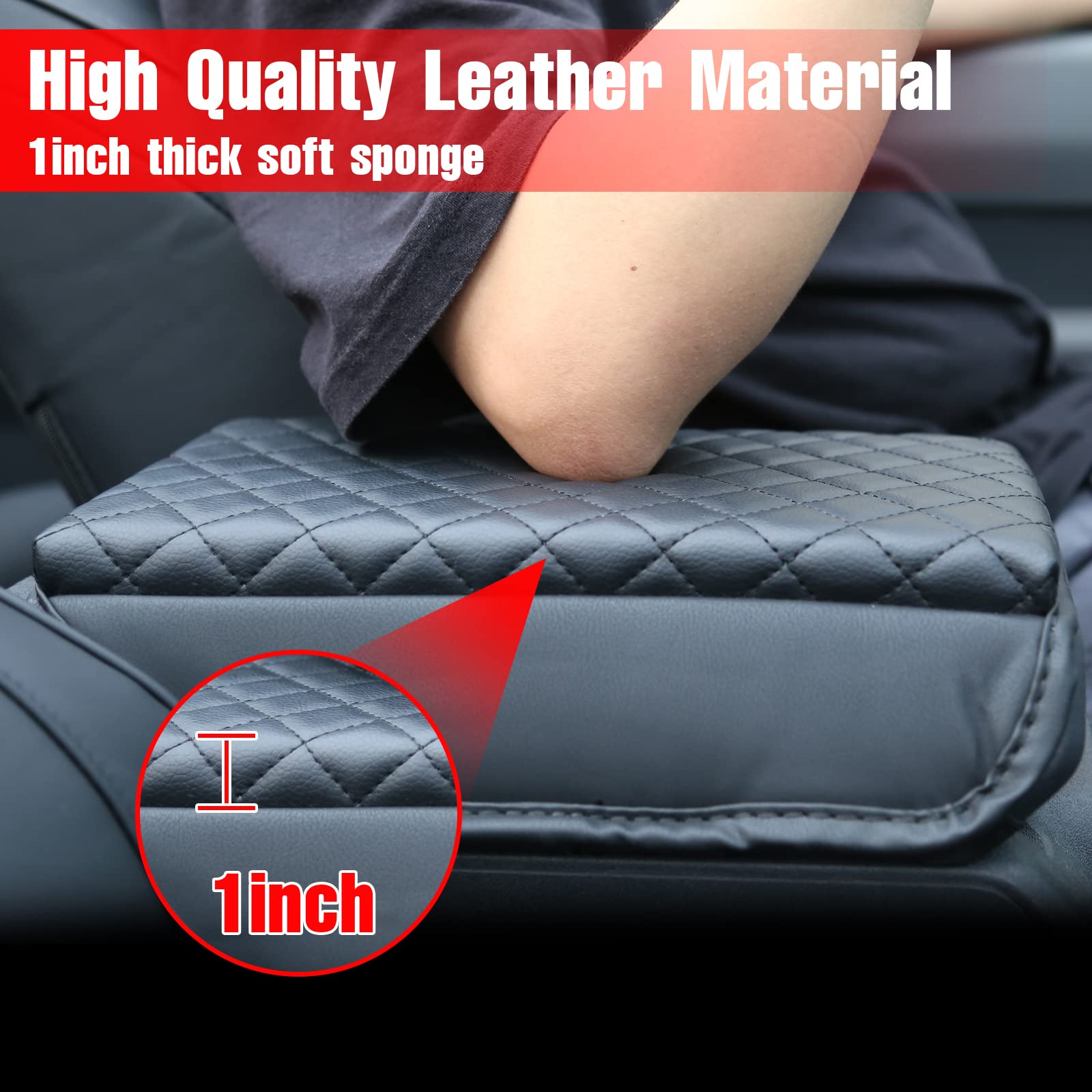 Mabett Center Console Cover For Ford Bronco Accessories 2021 2022 2023 2024 2025 2/4-Door,Prevent Dog Scratches Center Console P