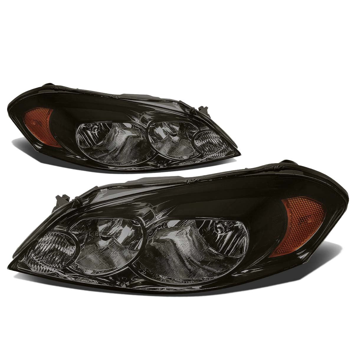 Dna Motoring Hl-Oh-Ci06-Sm-Am Smoke Lens Amber Headlights Compatible With 06-13 Impala