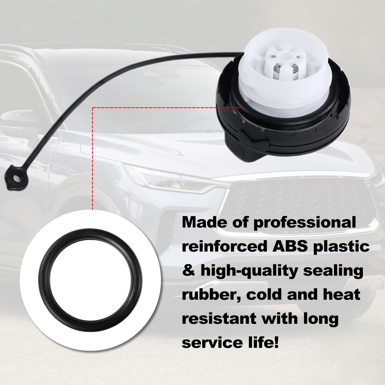 Gas Cap Fuel Tank Cap Replacement For 2011-2020 Nissan & Infiniti, 17251-3Ja0A, 17251-1Vz0D Oem Gas Cap Accessories For Nissan Frontier Versa Note Pathfinder Altima Murano, Infiniti Jx35 Qx60(Old+New)