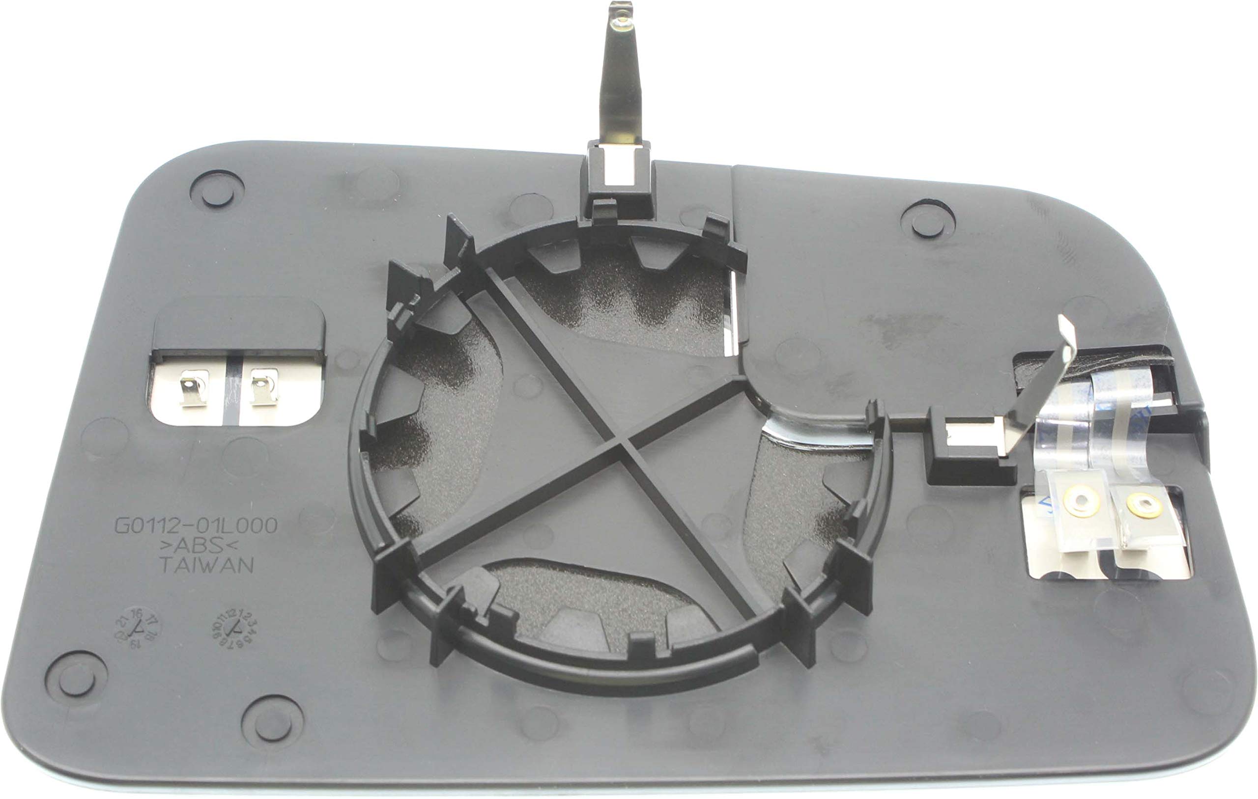 Kool Vue Mirror Glass Compatible With 2009-2011 Ford Edge, Fits 2011 Lincoln MKX Left Side Heated, With Blind Spot Glass, Flat Glass, With Backing Plate