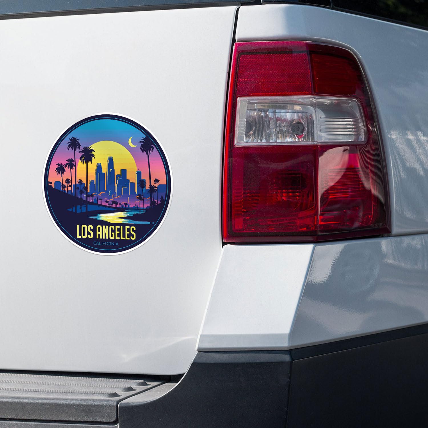 Los Angeles City Sticker - Waterproof Vinyl Decal for Car Bumper, Laptop, Water Bottle, Wall, and Window, Size - 3'' Longer Side