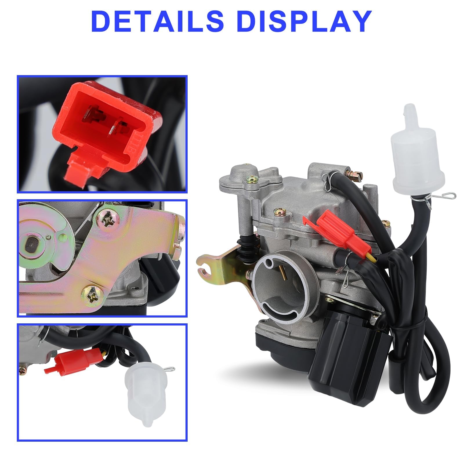 Wetenex Gy6 50Cc Carburetor For 49Cc 50 Cc 80Cc 139Qmb 4 Stroke Taotao Go Kart Moped Scooter 18Mm Carb