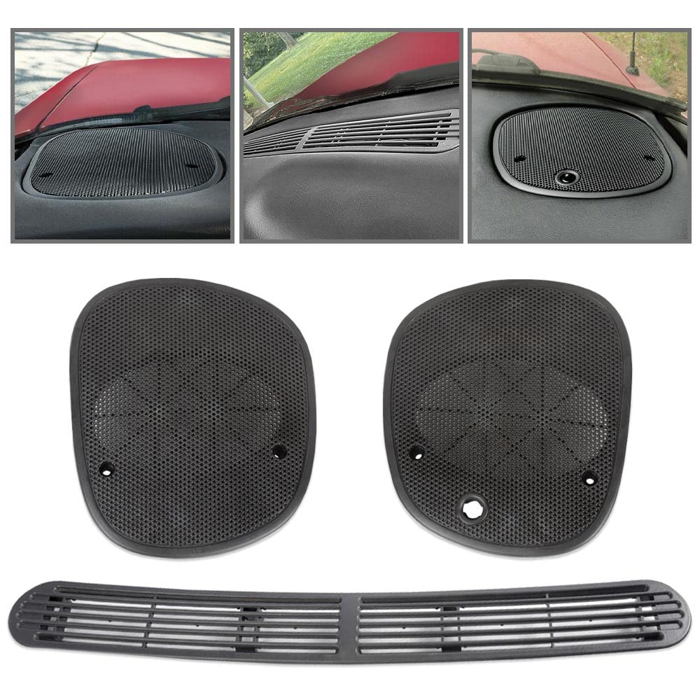 G-PLUS Speaker Grille & Dash Vent Cover Set for Chevy S10/GMC Jimmy 1998-2005, 3PCS, Vent Cover & Speaker Grille