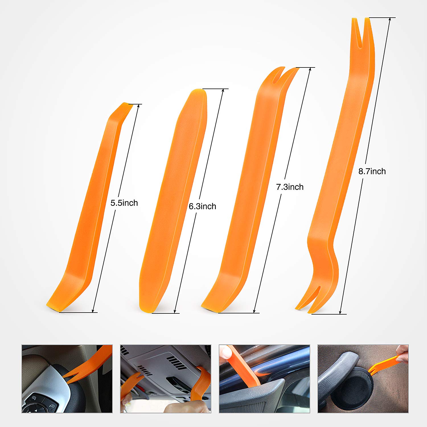 Nilight - CL-86 635Pcs Car Push Retainer Clips-16 Most Popular Sizes Nylon Bumper Fender Rivets Kit with 10 Cable Ties and Faste