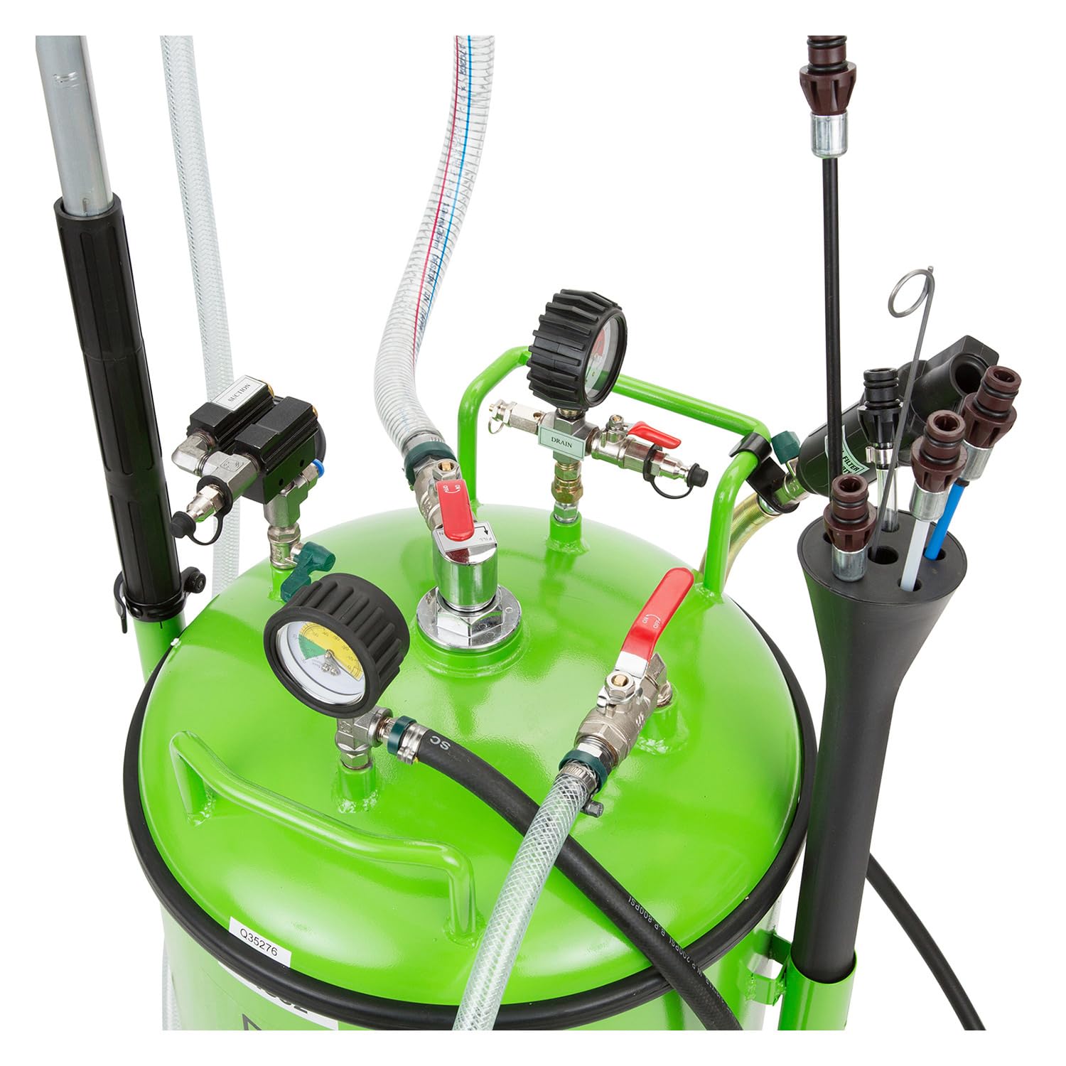 OEMTOOLS 24862 21 Gallon Oil Drain Vacuum and Extractor, Automotive Oil Container with Adjustable Oil Changing Funnel, Waste Oil