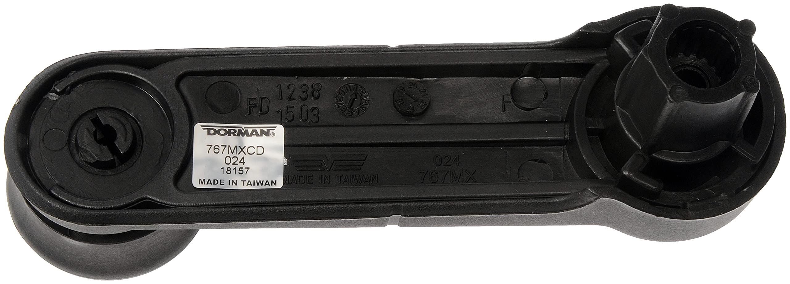 Dorman 767Mx Window Crank Handle Compatible With Select Ford / Lincoln / Mazda Models, Black, 1 Count (Pack Of 1)