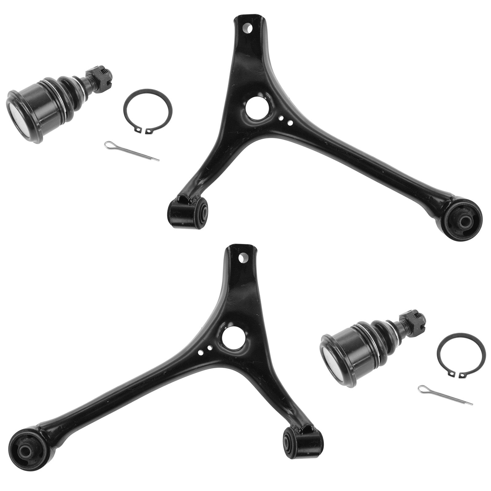 TRQ Front Lower Control Arm with Ball Joint Set Compatible with 1998-2007 Ford Taurus 1998-2005 Mercury Sable
