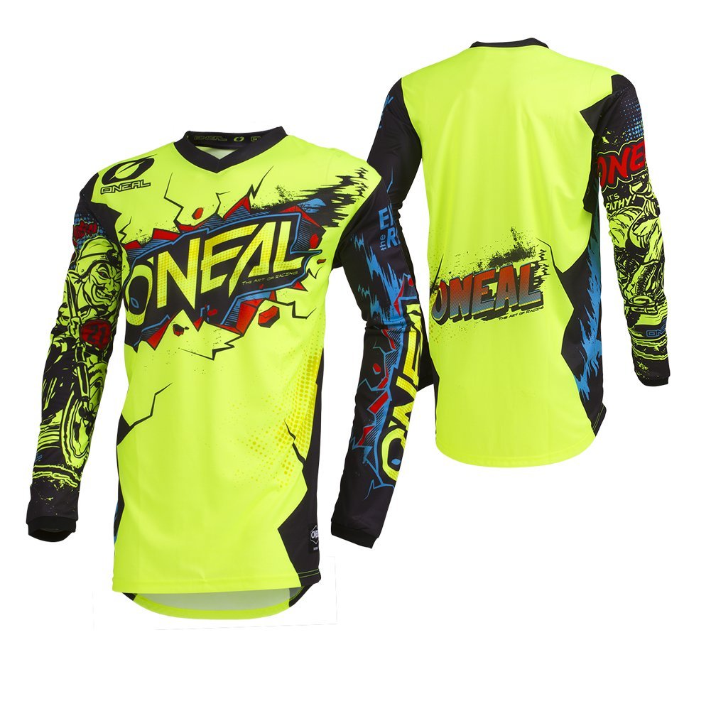 O'Neal 001E-904 Men'S Element Villain Jersey (Neon Yellow, Large)