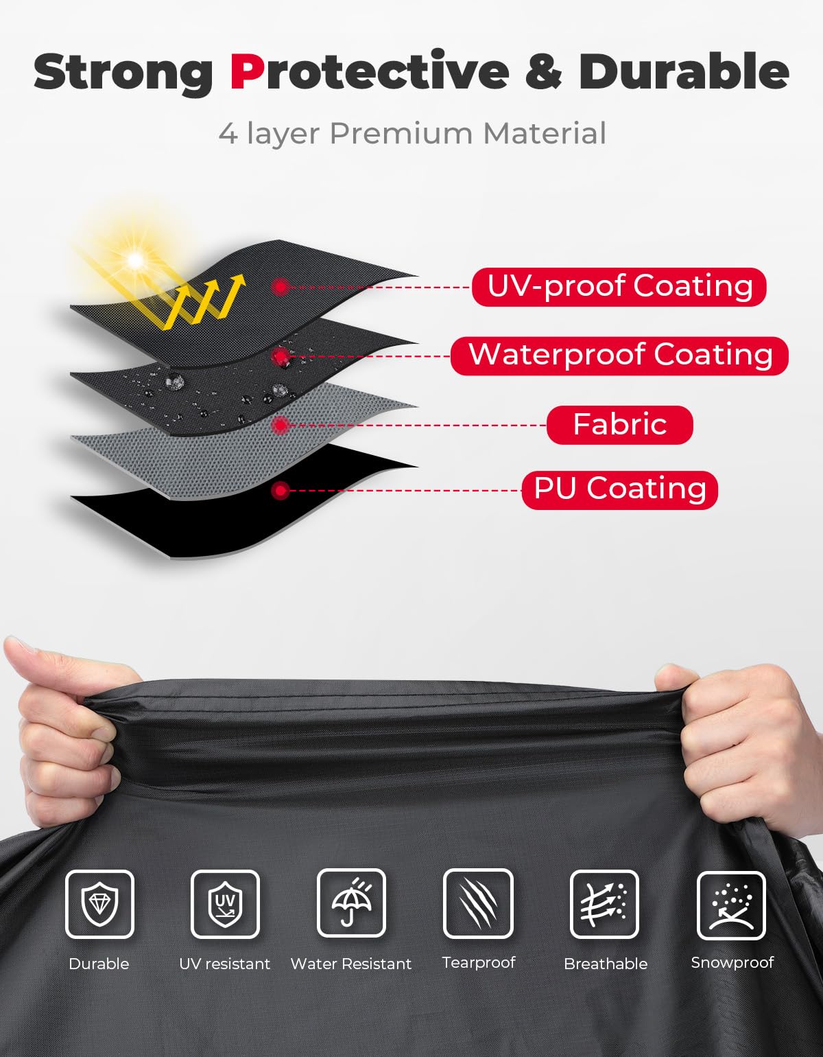 Kemimoto Full Cover Compatible With Polaris Slingshot With Roof 2023 Waterproof Windproof All Weather Protection Covers With Ref