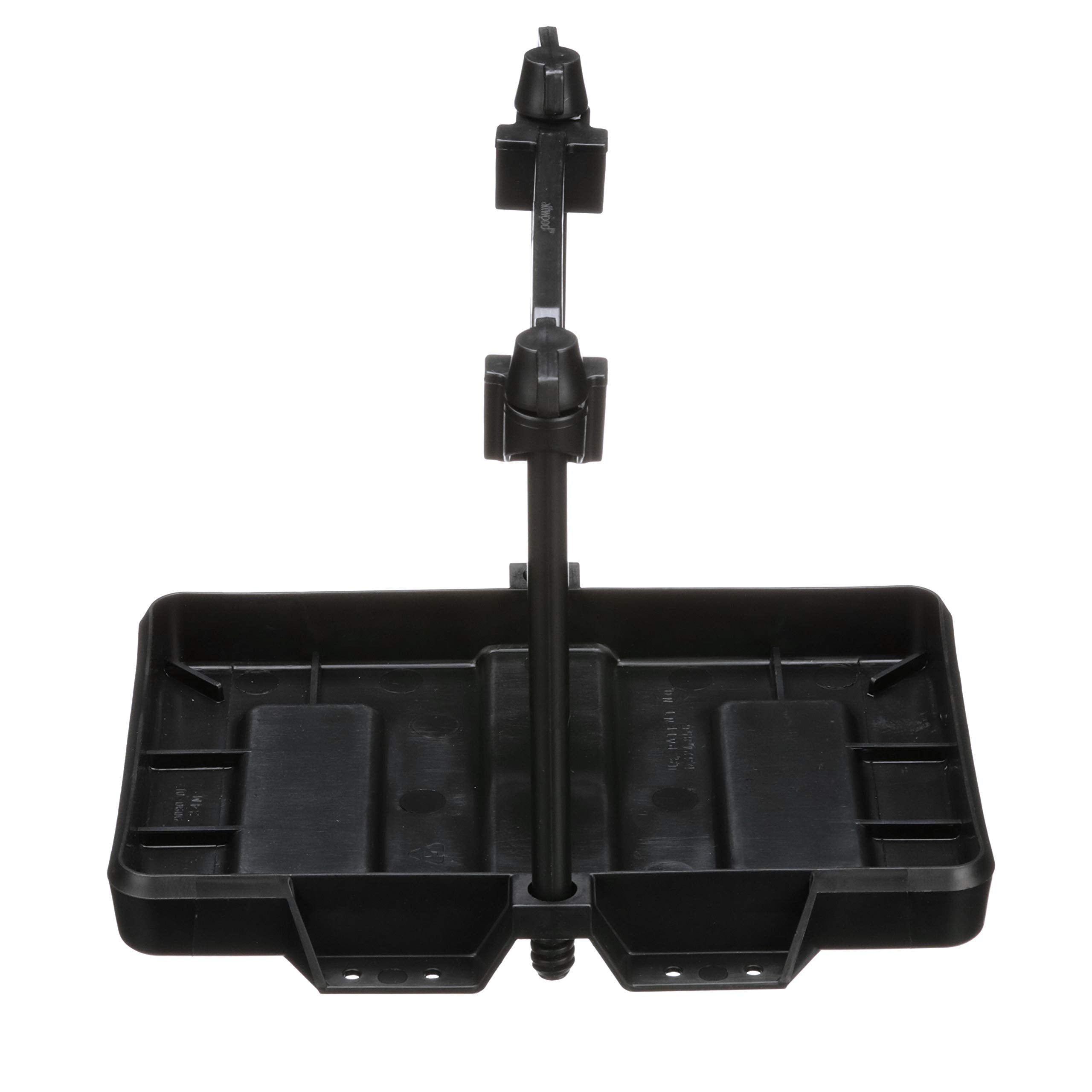 Attwood 9090-5 Adjustable Battery Tray, For 24/24M Series Batteries, Heavy-Duty Black Plastic, Height-Adjustable Crossbar
