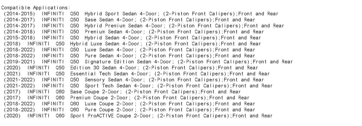 R1 Concepts Front Rear Brakes And Rotors Kit |Front Rear Brake Pads| Brake Rotors And Pads| Ceramic Brake Pads And Rotors |Hardware Kit|Fits 2014-2021 Infiniti Q50, 2017-2020 Infiniti Q60