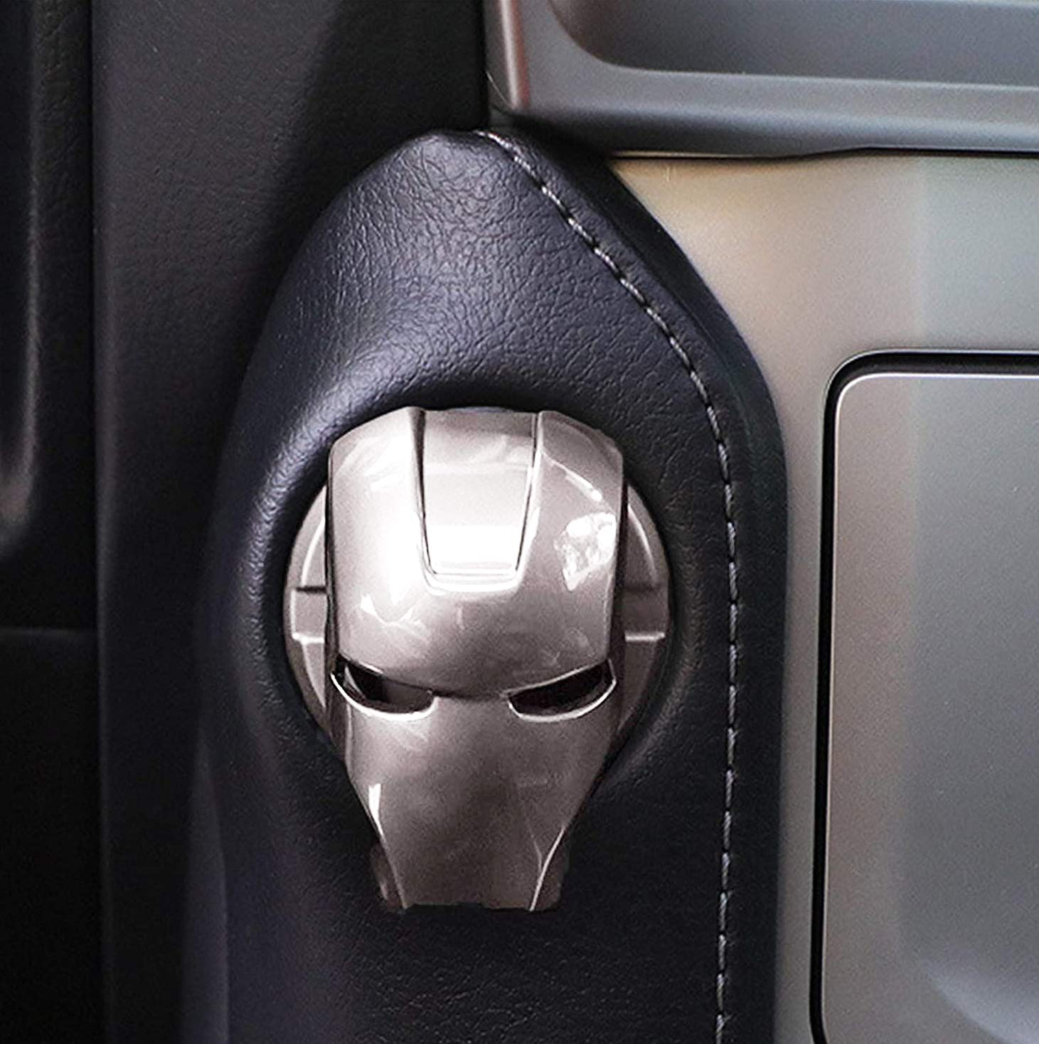 GENORMBRANDT Car Engine Start Stop Button Cover Push to Start Button Ignition Cover Universal Aluminum Alloy Button Decoration S