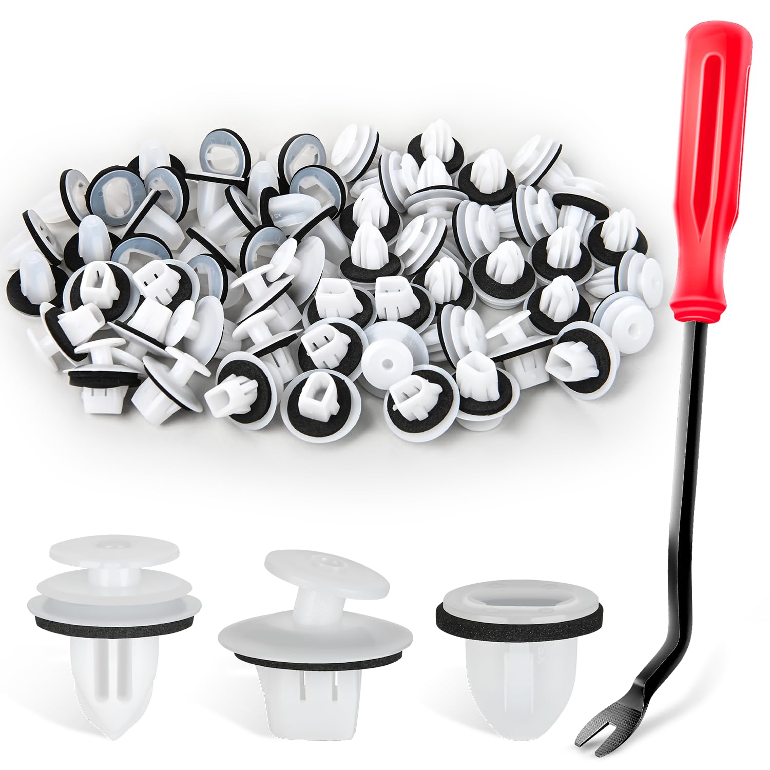 Gooacc 60Pcs Rear Combination Taillight Assembly Guide Clips Compatible For Toyota Lexus Scion 81496-60010 81496-52020 90467-A00