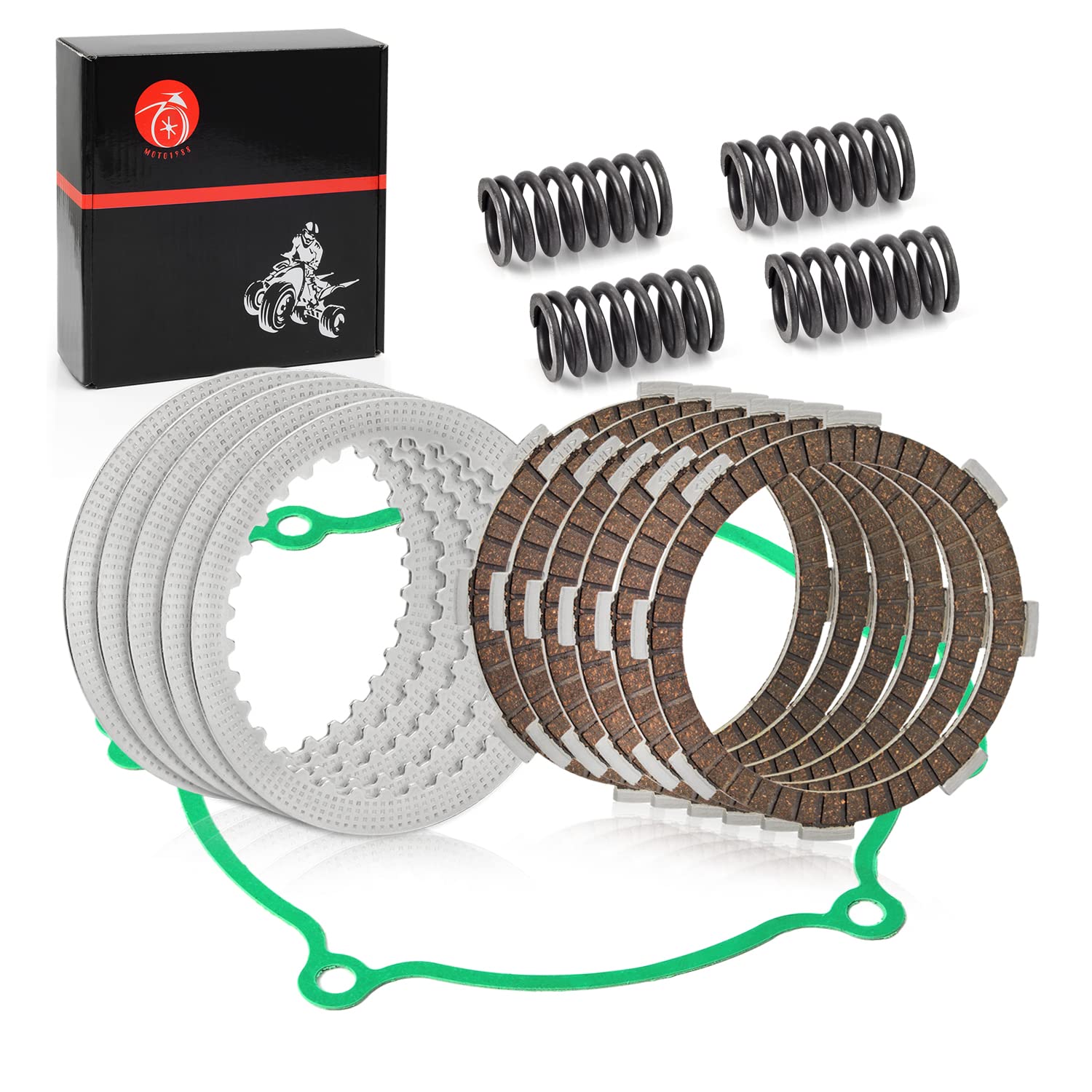 Clutch Kit Heavy Duty Springs & Cover Gasket For Kawasaki Kx80 Kx85 Kx100 1998-2021 13088-1016 13089-1120 11060-1795