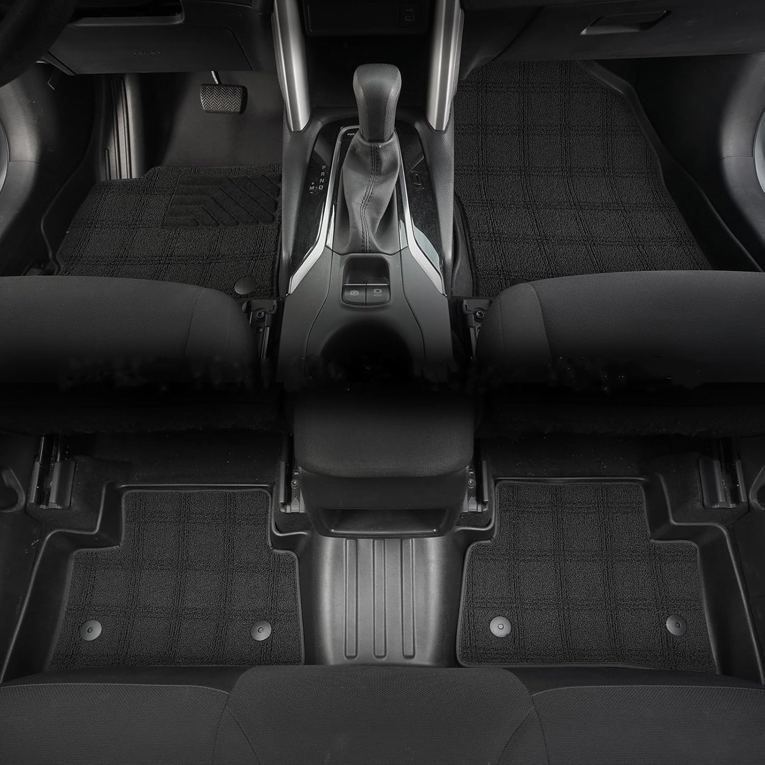 Aomsazto 2025 Rav4 Double Layer Floor Mats Compatible With 2019-2025 Toyota Rav4 (Include Hybrid), Durable & Comfortable Protect