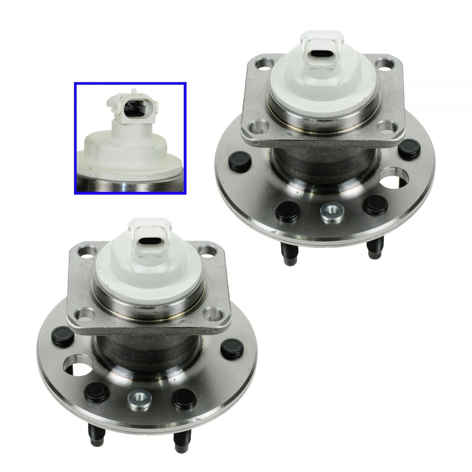 Trq Rear Wheel Hub Bearings Assembly Set Compatible With 2006-2007 Buick Terraza 2006-2008 Chevrolet Uplander 2006 Pontiac Monta