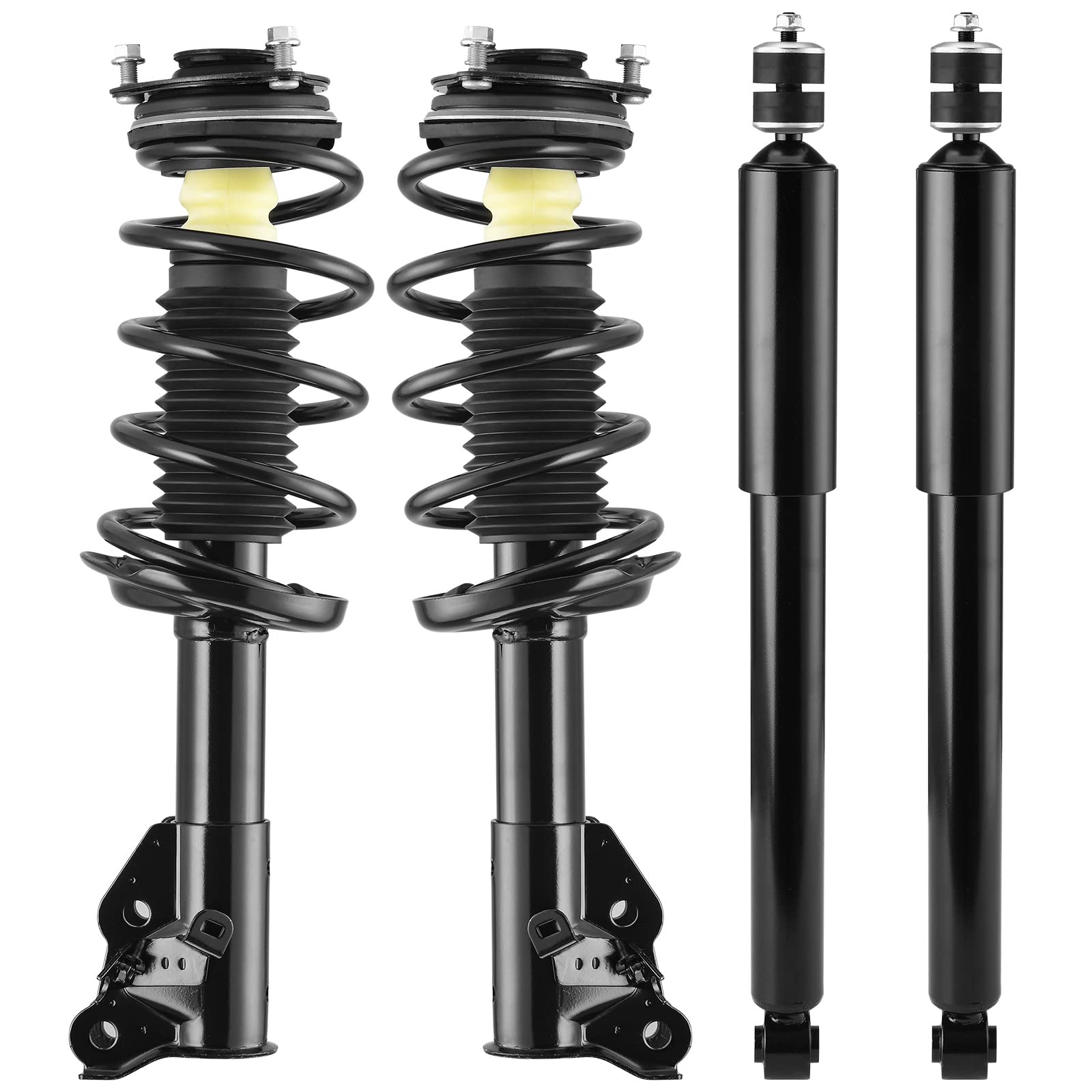 Yitamotor Front Pair Complete Struts And Rear Suspension Shocks Compatible With 2006-2011 Honda Civic, 2006-2011 Acura Csx