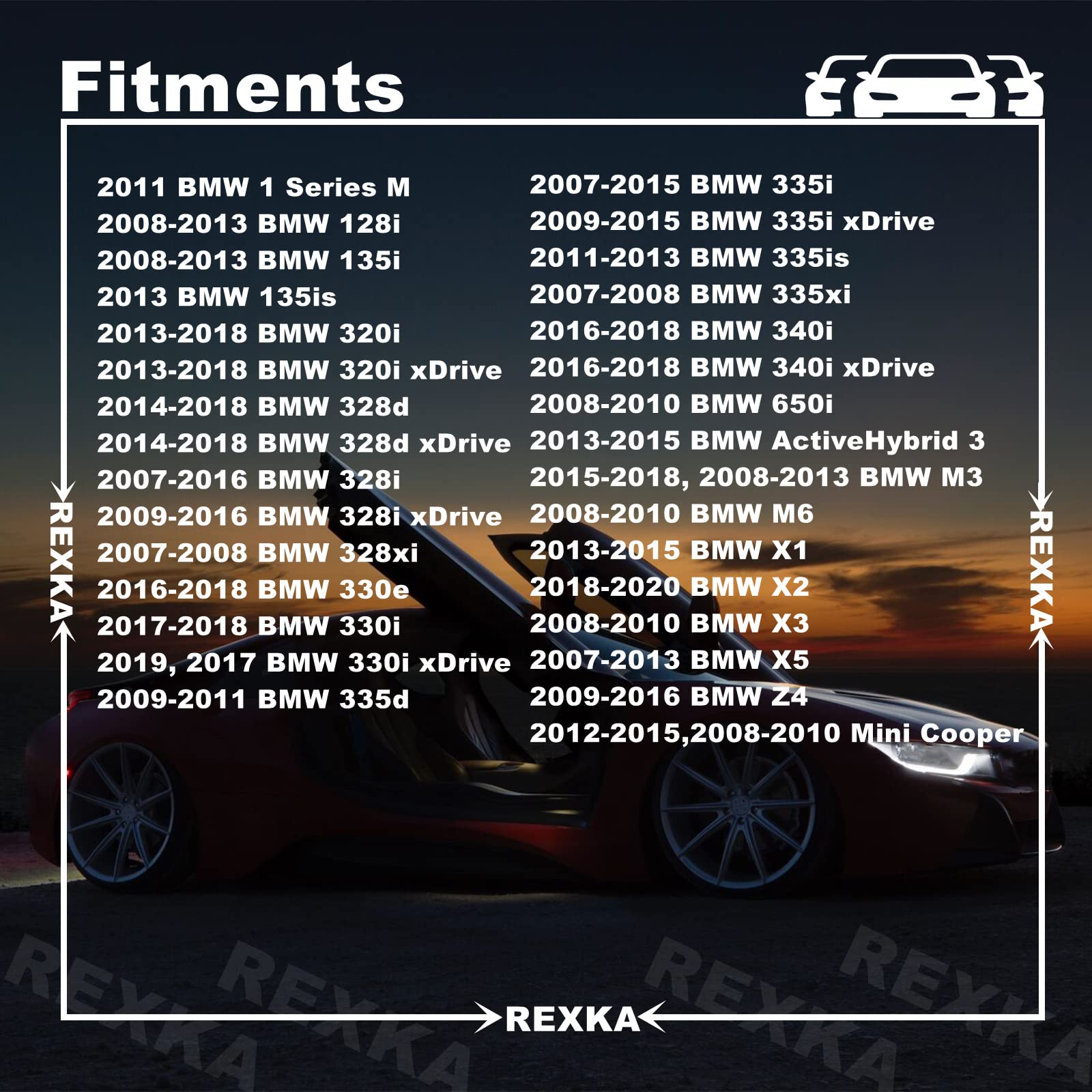 Rexka 20 Pcs M4.8-1.61 X 16Mm Hex Head Sems Screws For Bmw Wheel Arch Trim Underfloor Coating Rear Trim Cover Underhood Shield 07147129160 E46 E60 E63 E66 E70 E82 E83 E90 07-14-7-129-160