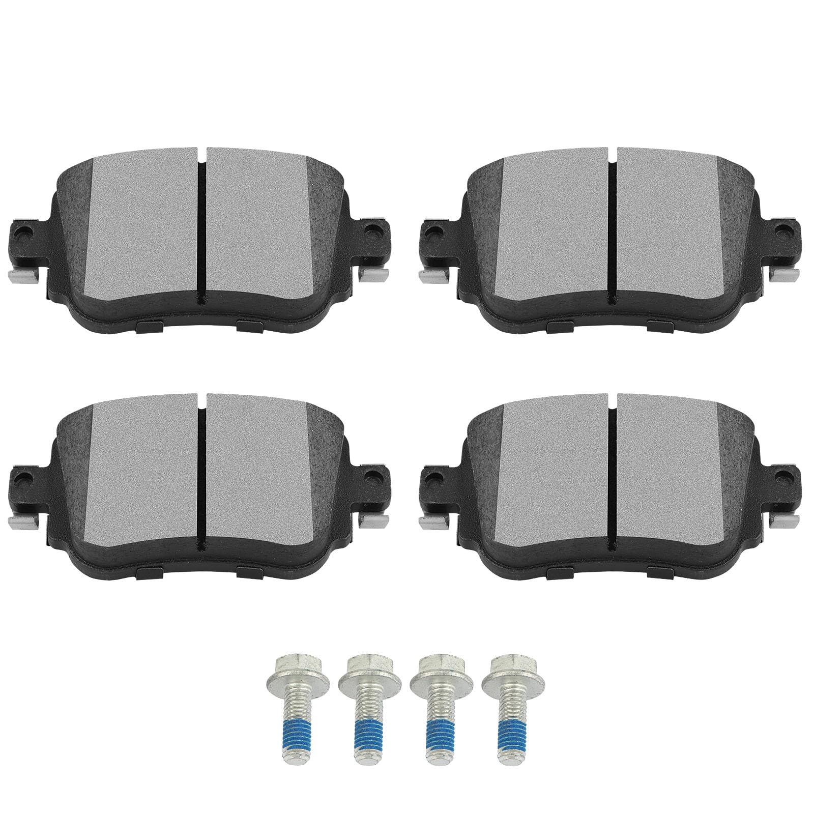 Scitoo Rear Disc Brake Pad Set 4Pcs W/Hardware Fit For Audi For Q3/For Q3 Quattro, For Vw For Golf/For Golf Alltrack/For Golf Sp