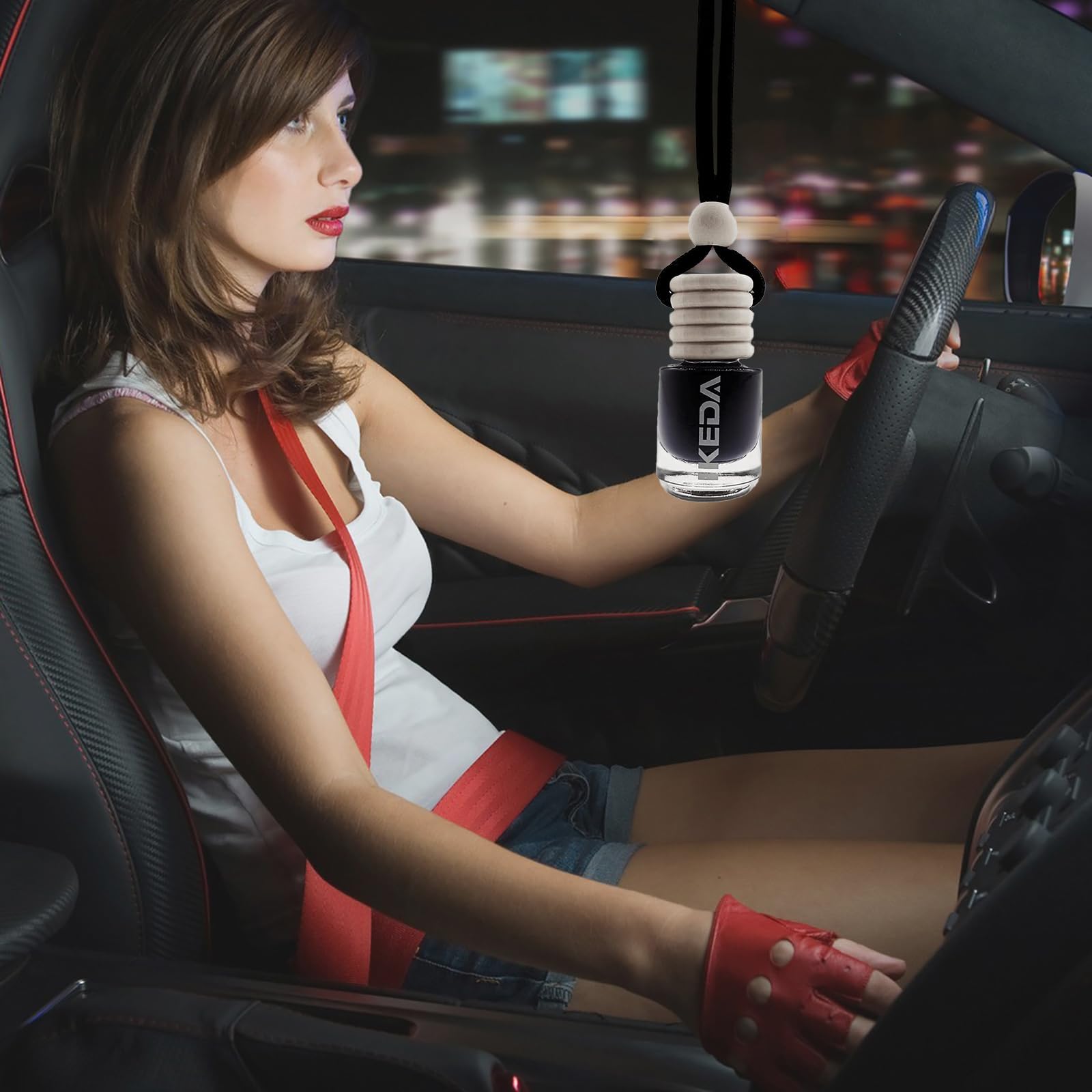 Ikeda Automotive Air Fresheners 4Ml Car Scents | 45-Days Keep Fragrance | Automobile Hanging Diffuser Bottles | Remove Auto Odor