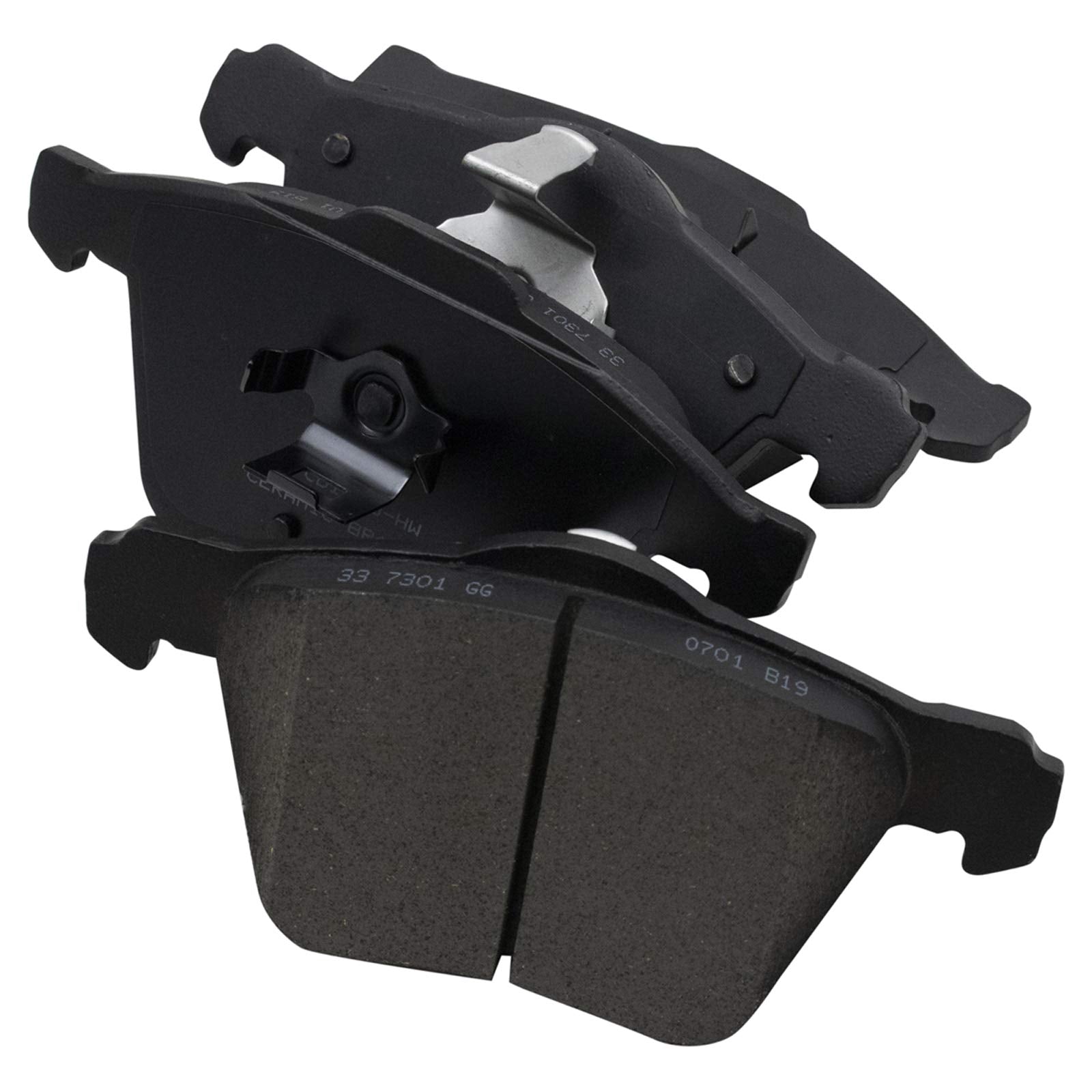 TRQ Front Brake Pads Ceramic Compatible with 2003-2009 Volvo XC90