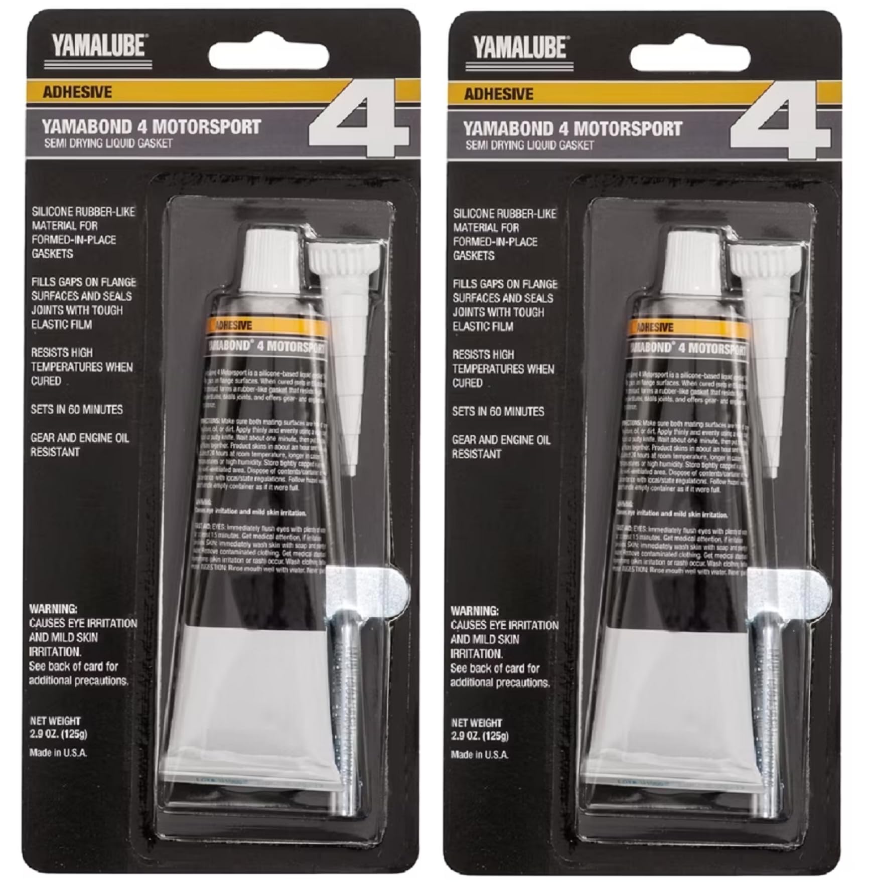 Yamaha Original OEM Yamalube Yamabond 4 Silicone Based Liquid Gasket Yamaha Part# Acc-YAMAB-ON-D4 - (2) 2.5 oz Tubes
