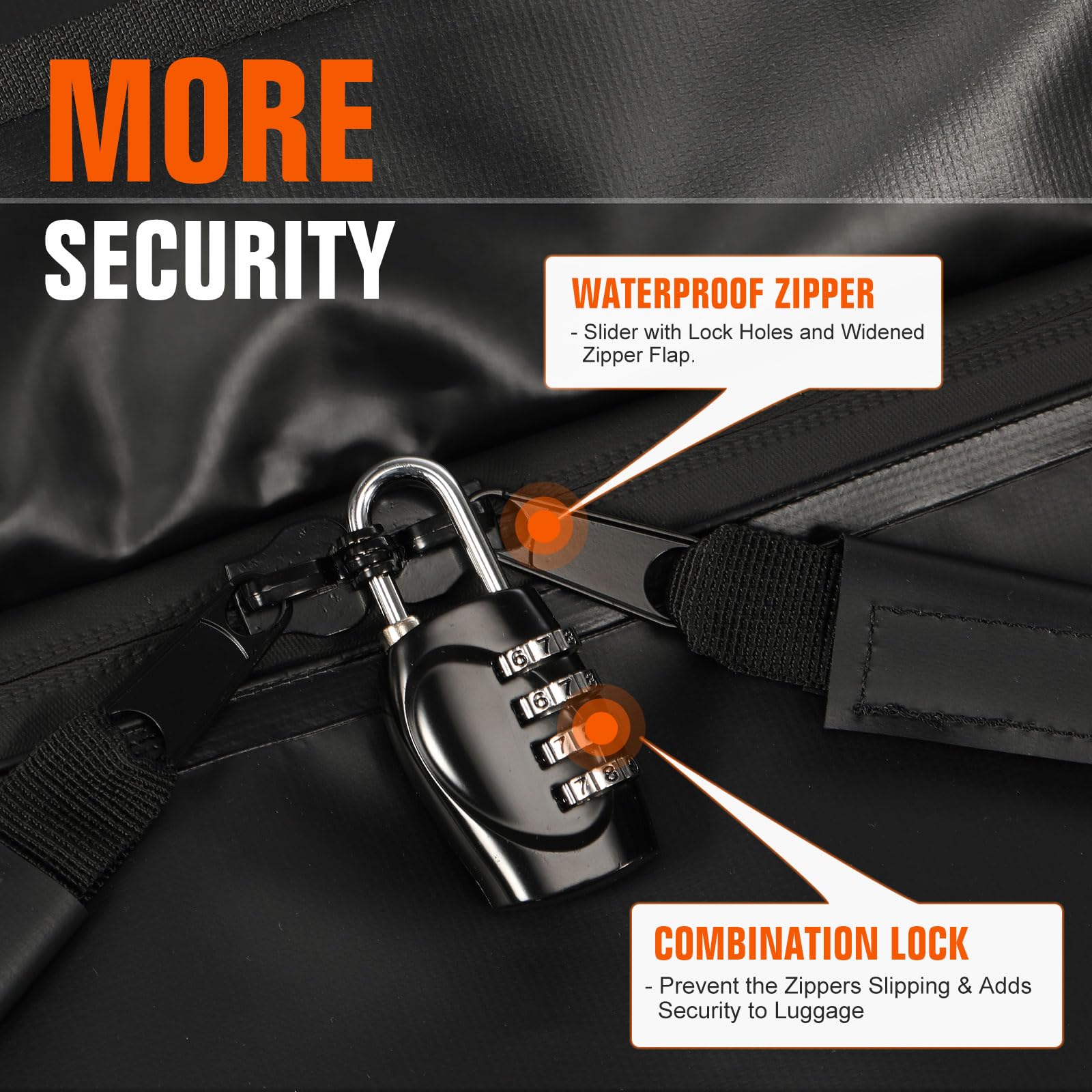 ACLONG Car Roof Bag 21 Cubic Feet 840D Waterproof Rooftop Cargo Carrier Bag for All Cars with/Without Racks Includes Anti-Slip M