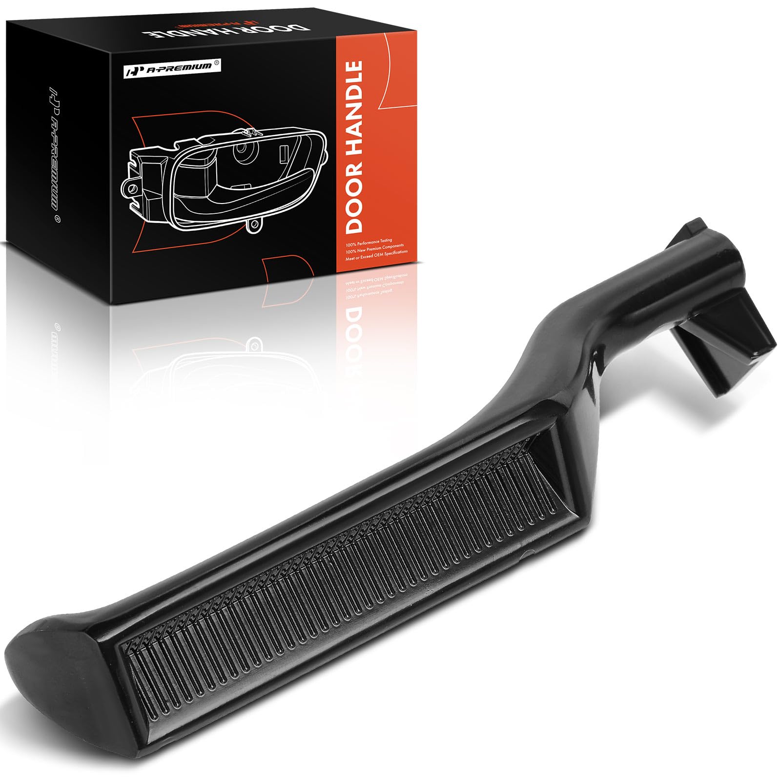 A-Premium - Interior Metal Door Handle Front Rear Left Driver Side - Compatible with 1987-1997 Ford F150 F250 F350 Bronco F53 F5