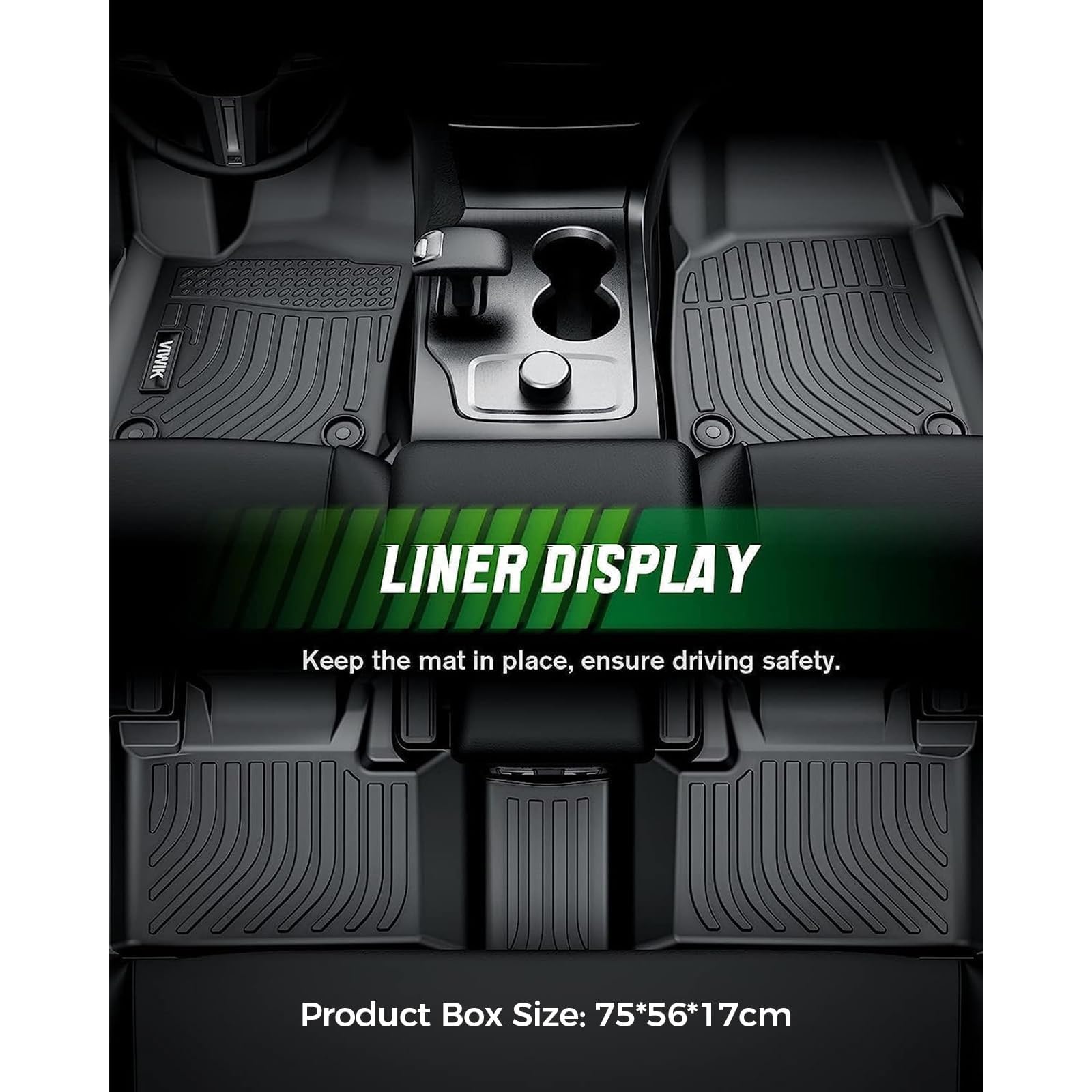 VIWIK Floor Mats & Cargo Liner Fit for Honda CR-V 2023-2025 (Include Hybrid Model) All Weather Custom Floor Liners Cargo Mat Dec