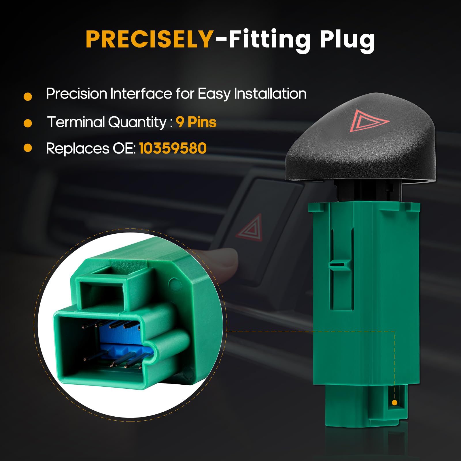 Hazard Warning Switch Control Switch Replacement Parts Fits For 2004-2005 For Chevrolet Classic 1997-2003 For Chevrolet For Mali