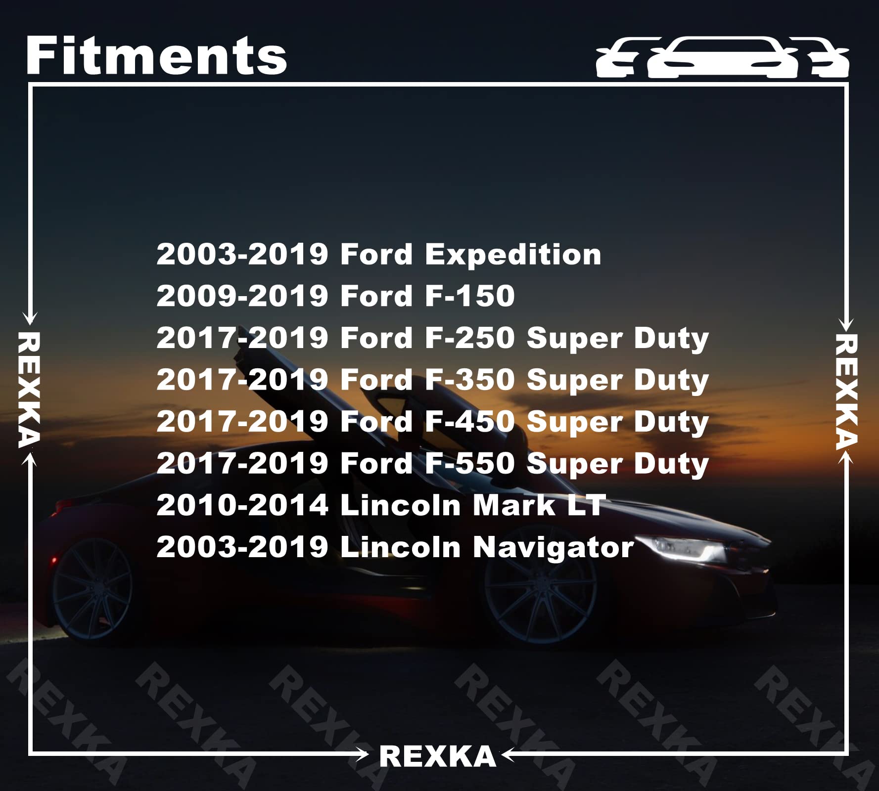 Rexka 15pcs Radiator Shroud Air Deflector Cowl Grille Retainer Clip W708771-S300 Compatible with Ford Expedition F-150 F-250 F-3