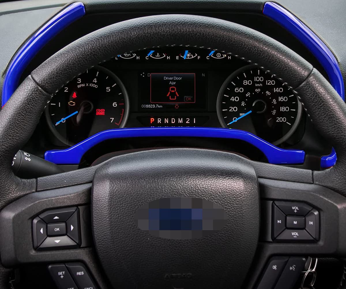Keptrim For F150 Blue Dashboard Center Console Dash Board Trim For 2015-2020 Ford F150, 2017-2020 F250 F350, 3Pcs