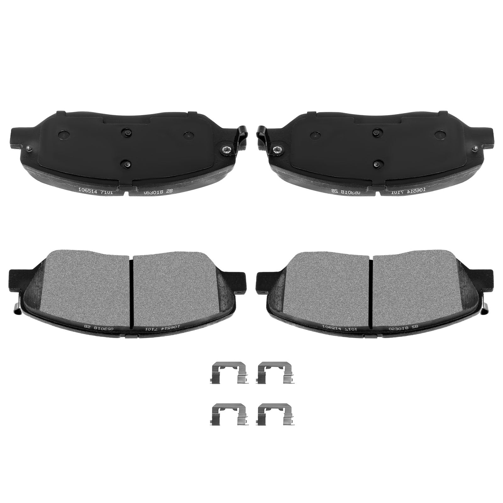 Automuto 4Pcs Front Ceramic Disc Brake Pads Set D1202 For Hyundai Entourage Santa Fe For Kia Sedona